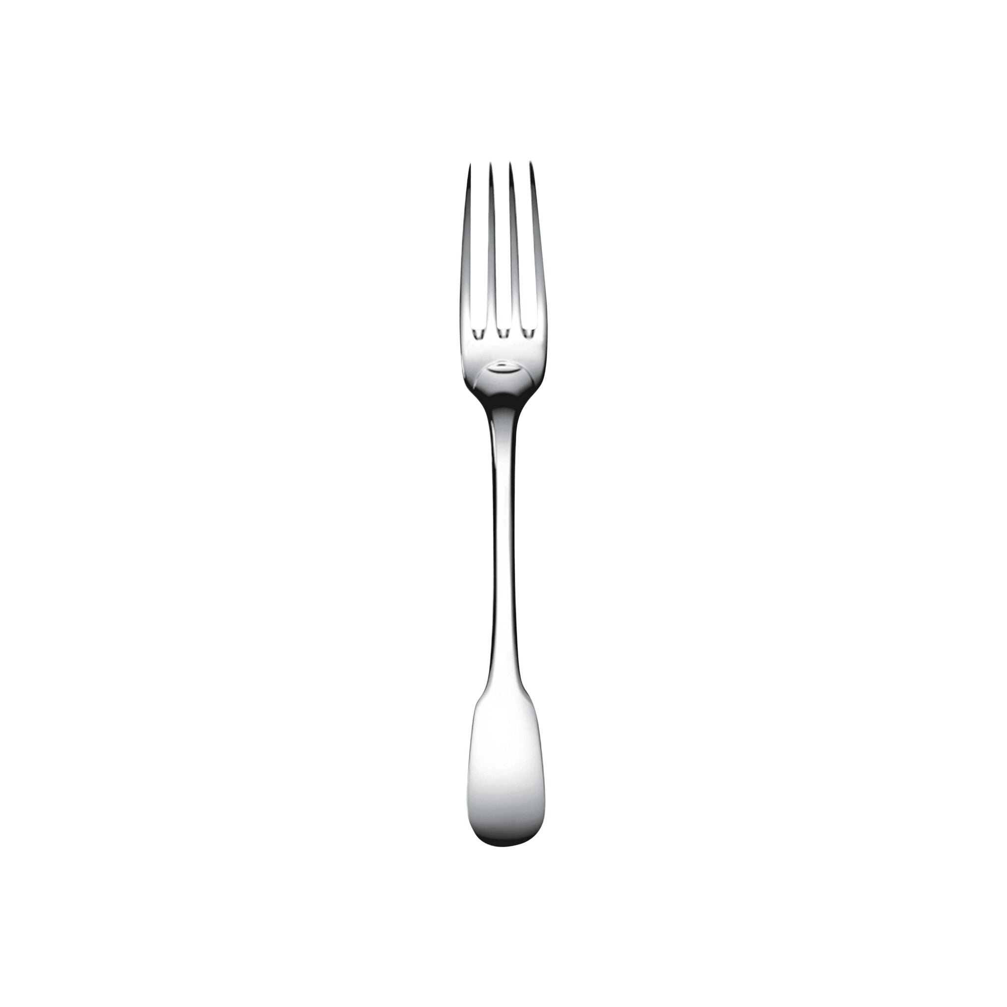 Christofle Cluny Silver-Plated Dessert Fork in silver-plate on a white background