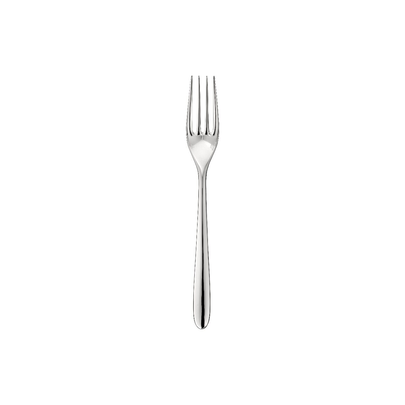 Christofle Mood Silver-Plated Dessert Fork in silver-plate on a white background