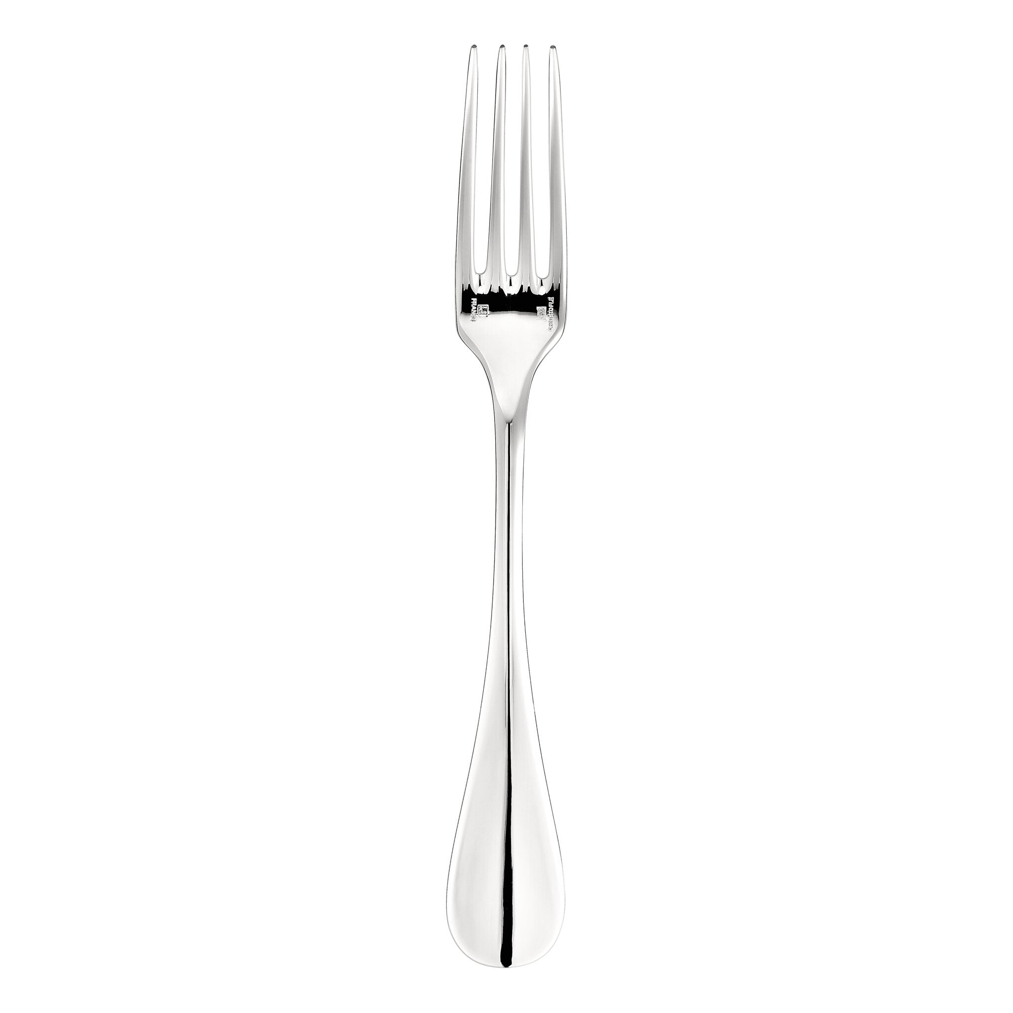 Christofle Fidelio Silver-Plated Dinner Fork in silver-plate on a white background