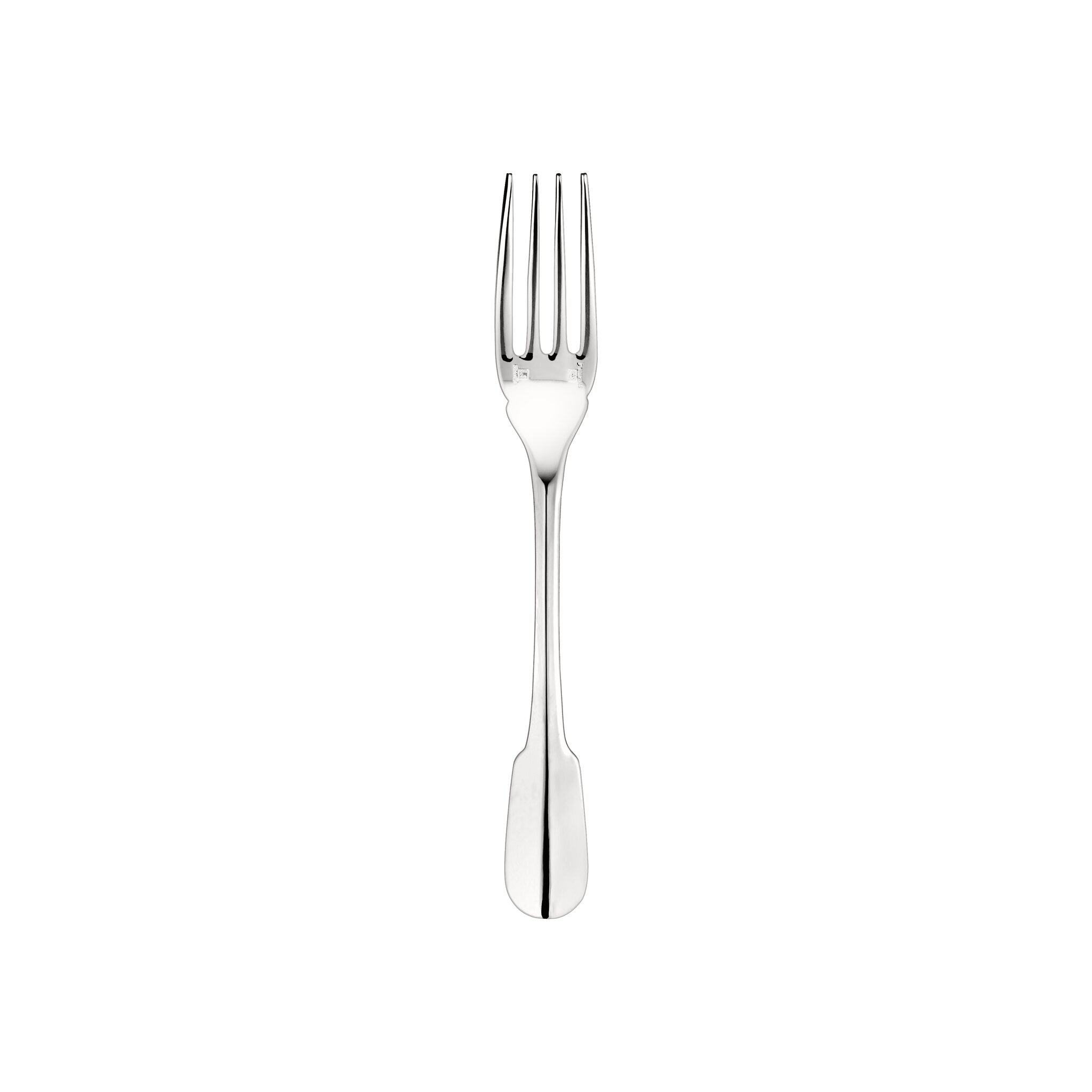 Christofle Cluny Silver-Plated Fish Fork in silver-plate on a white background