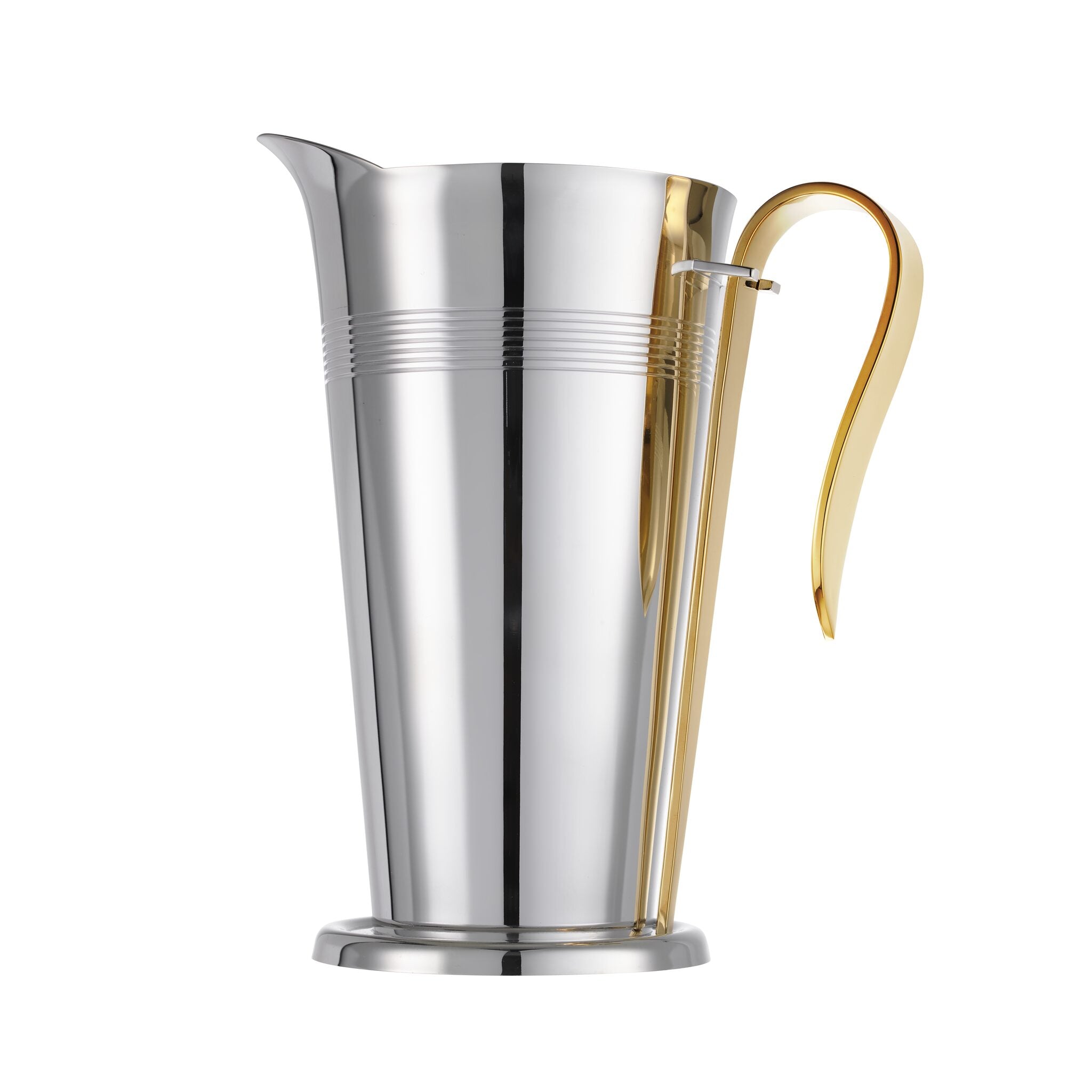 Christofle Fjerdingstad Silver-plated Water Pitcher with Gilded Handle โ additional view
