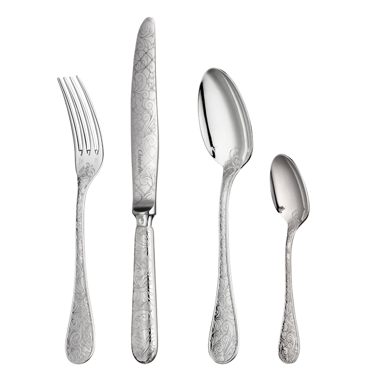 Christofle Jardin d'Eden Silver-Plated 48-Piece Flatware Set with Storage Box — additional view