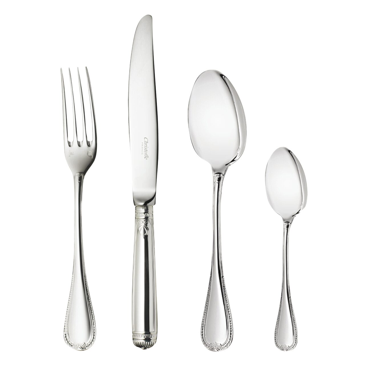 Christofle Malmaison 48-Piece Silver-Plated Flatware Set with Storage Box — additional view