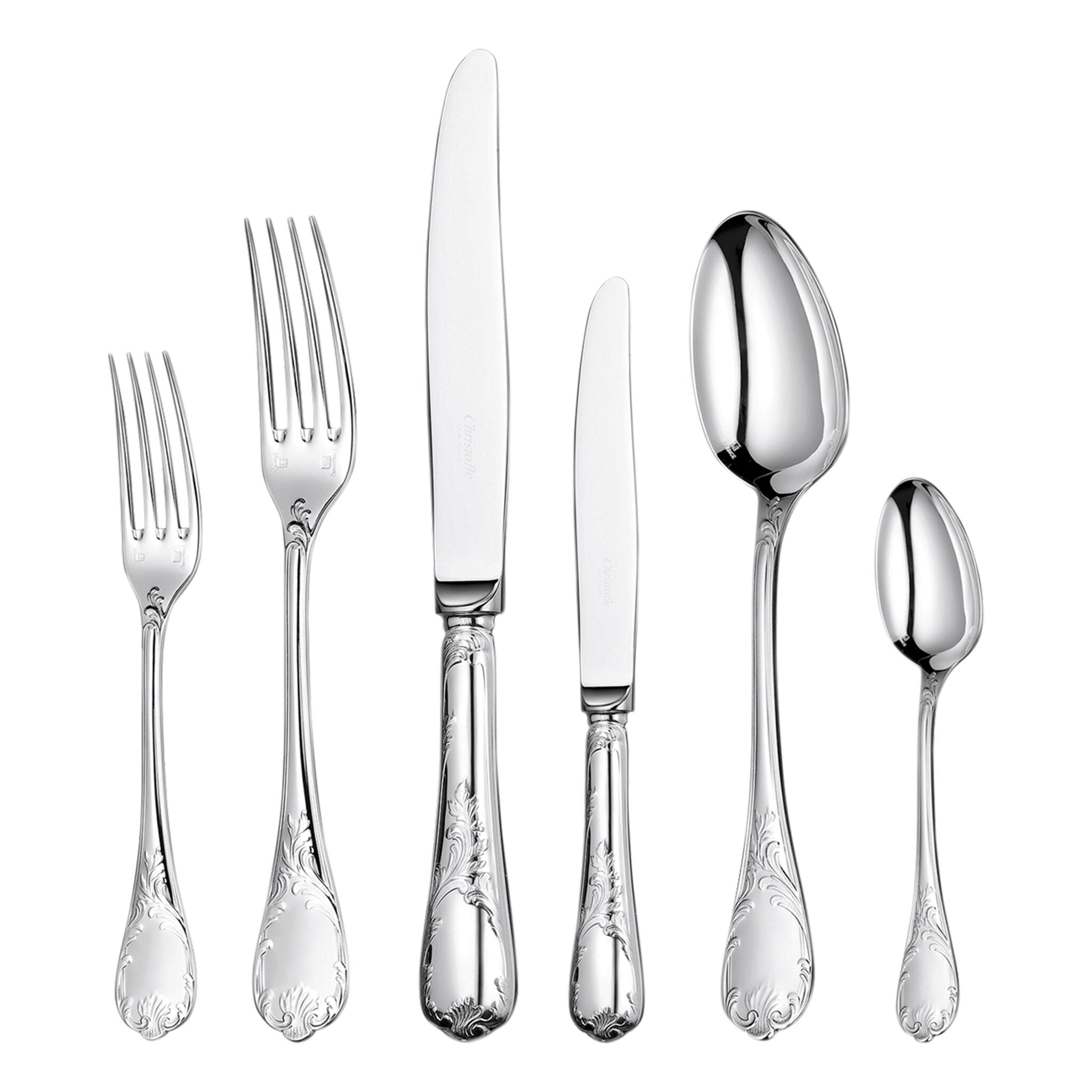 Christofle Marly 75-Piece Silver-Plated Flatware Set with Chest β additional view