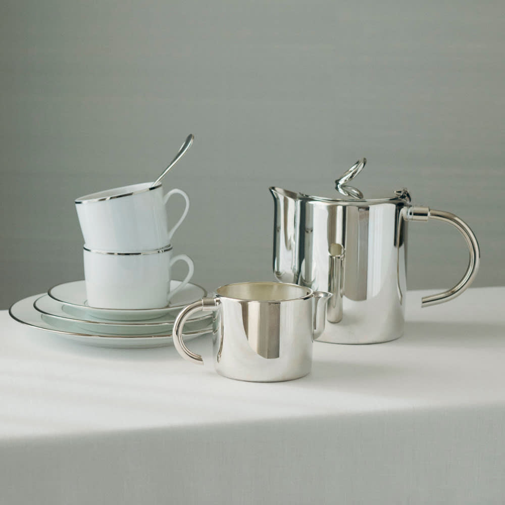 Christofle Vertigo Silver-Plated Teapot — additional view