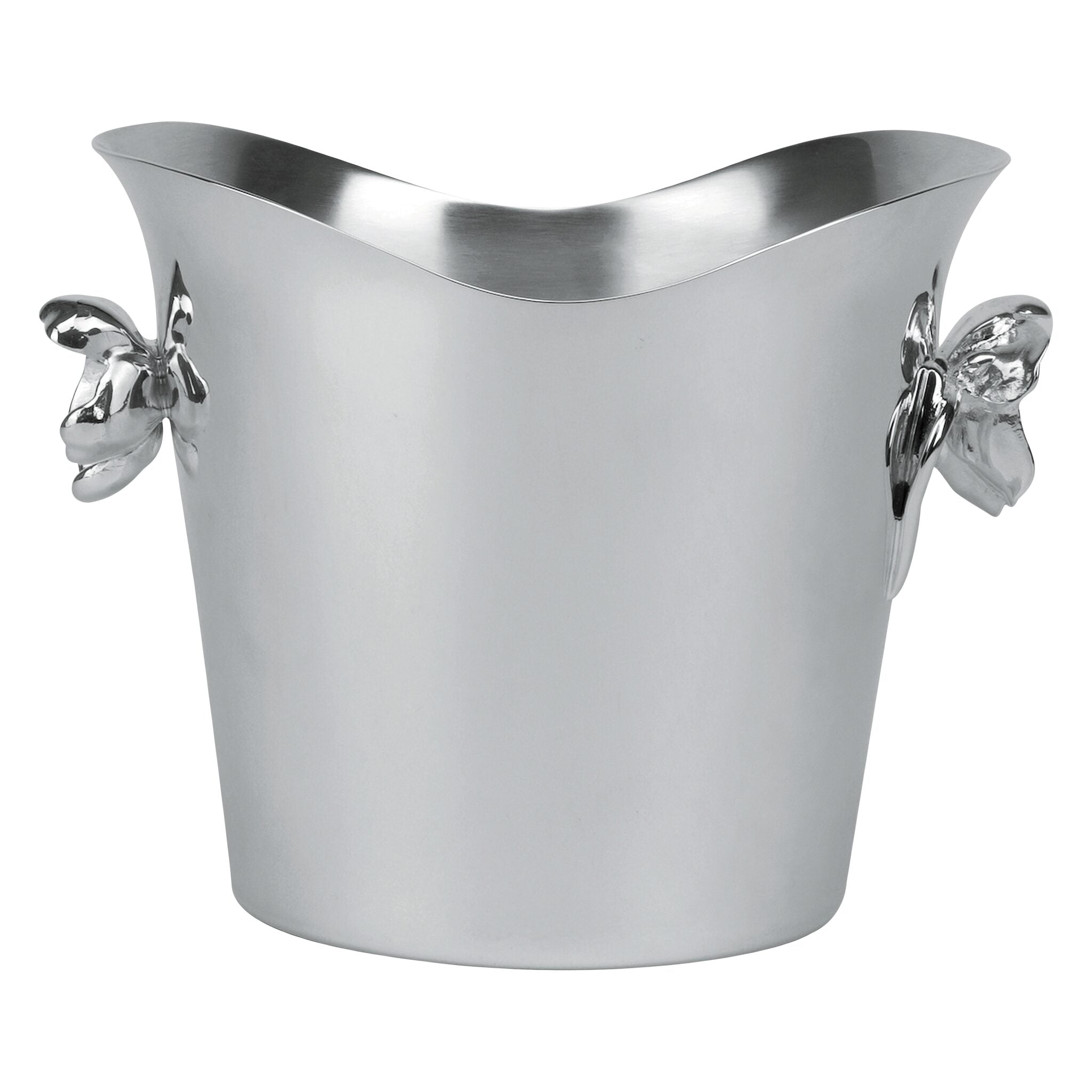 Christofle Anémone-Belle Epoque Silver-Plated Ice Bucket in silver-plate on a white background