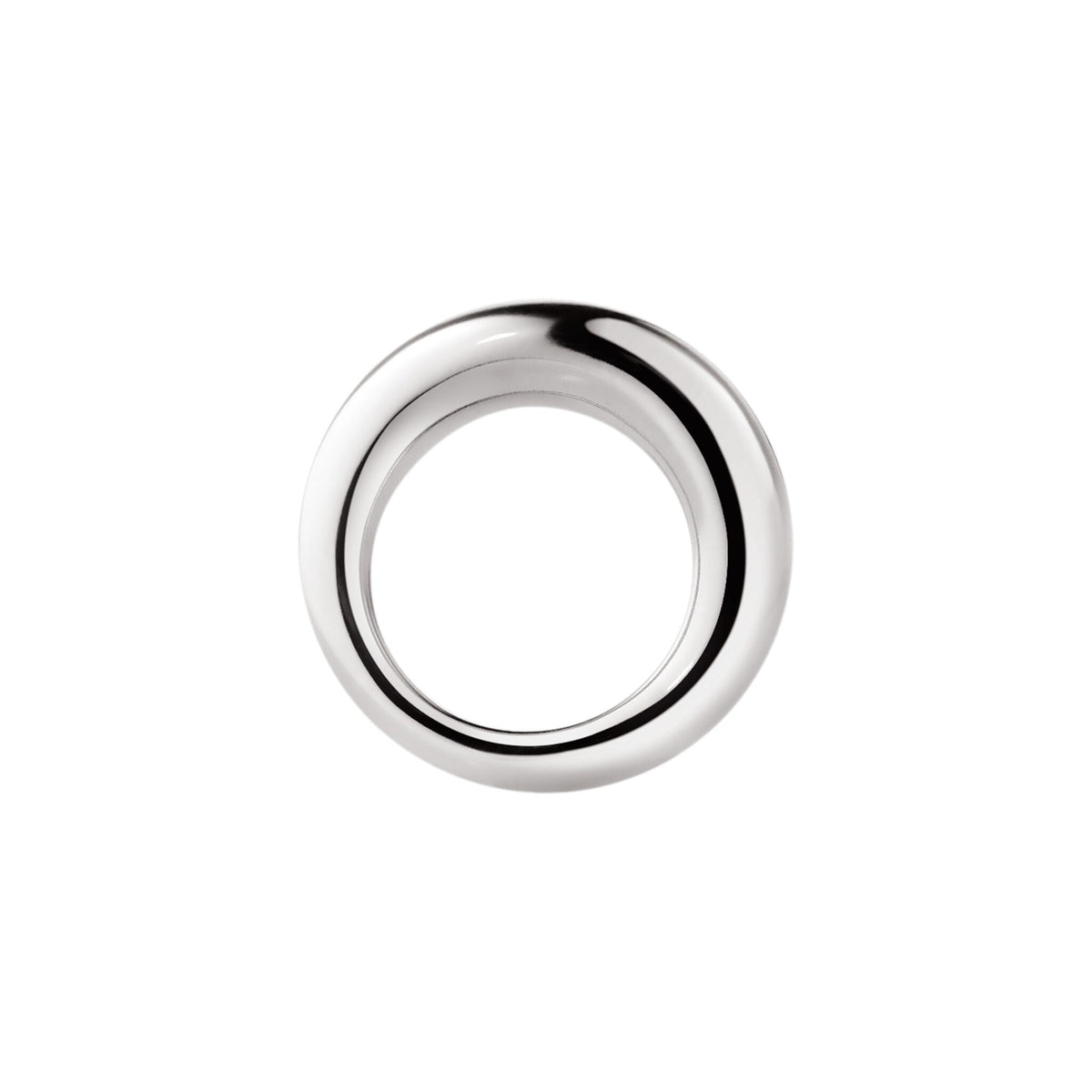 Christofle Idole de Christofle Sterling Silver Bangle Ring on a white background