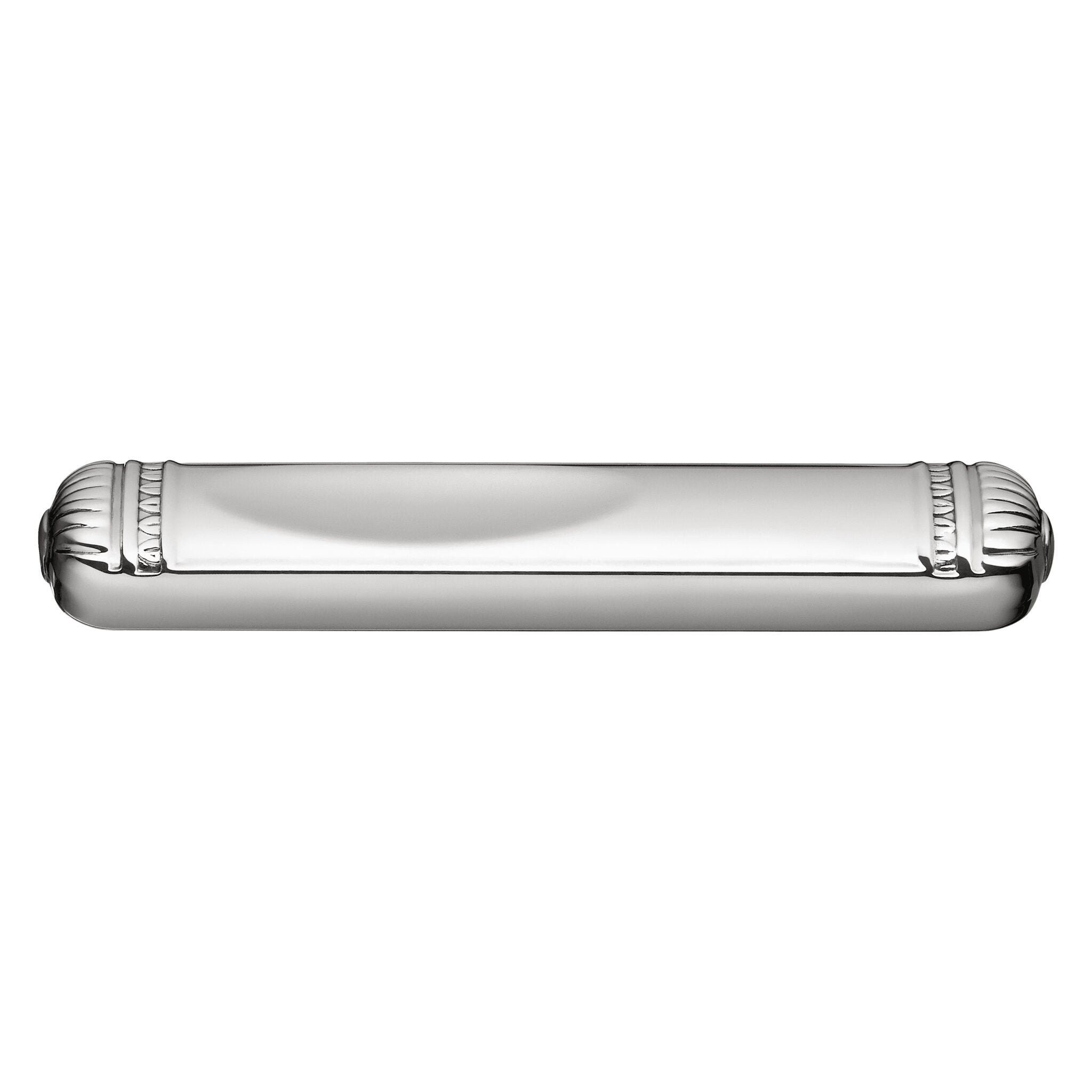 Christofle Malmaison Set of Two Silver-Plated Chopsticks Rests in silver-plate on a white background