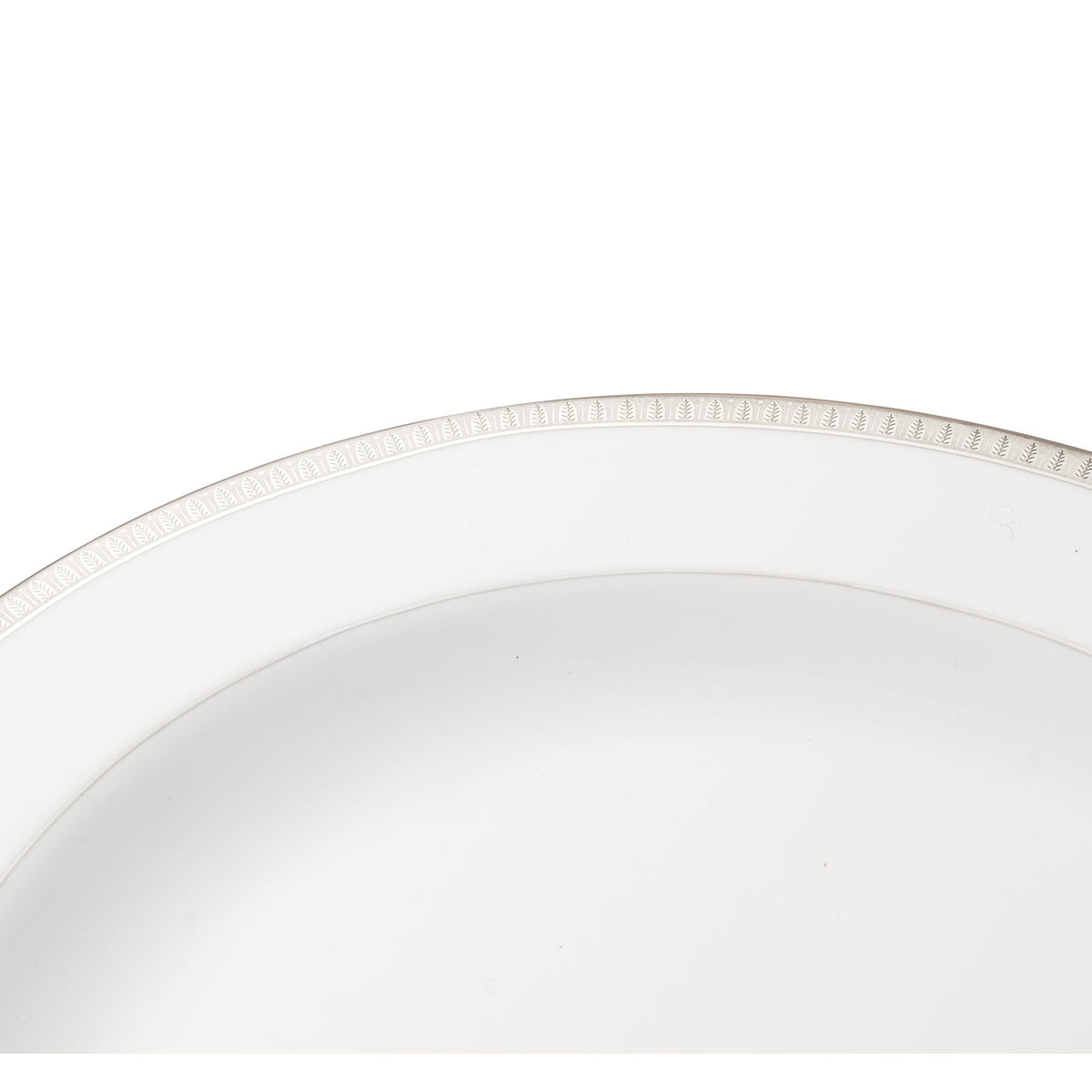 Christofle Malmaison Platinum Porcelain Oval Platter - 15 in, view 3
