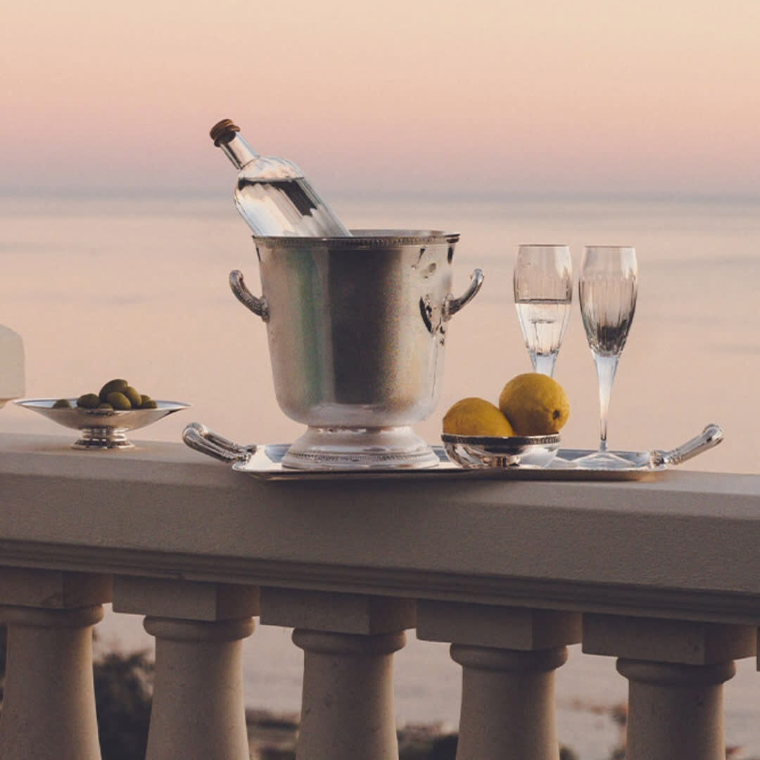 Christofle Malmaison Silver-Plated Champagne Cooler Bucket — additional view
