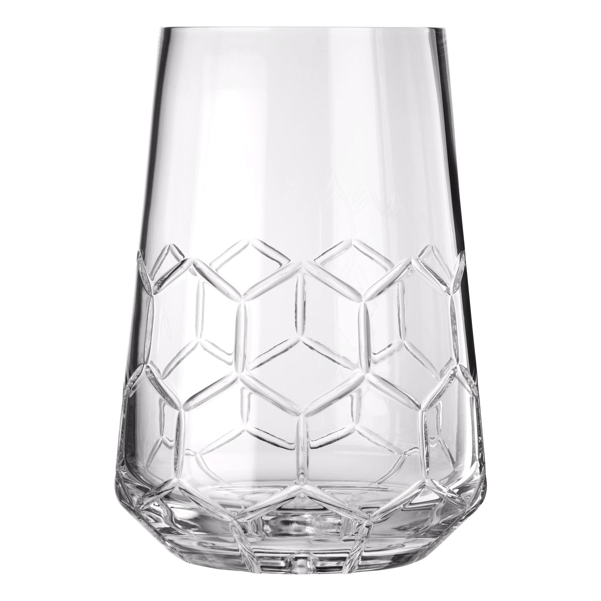 Christofle Madison 6 Crystal Vase, Medium in crystal on a white background