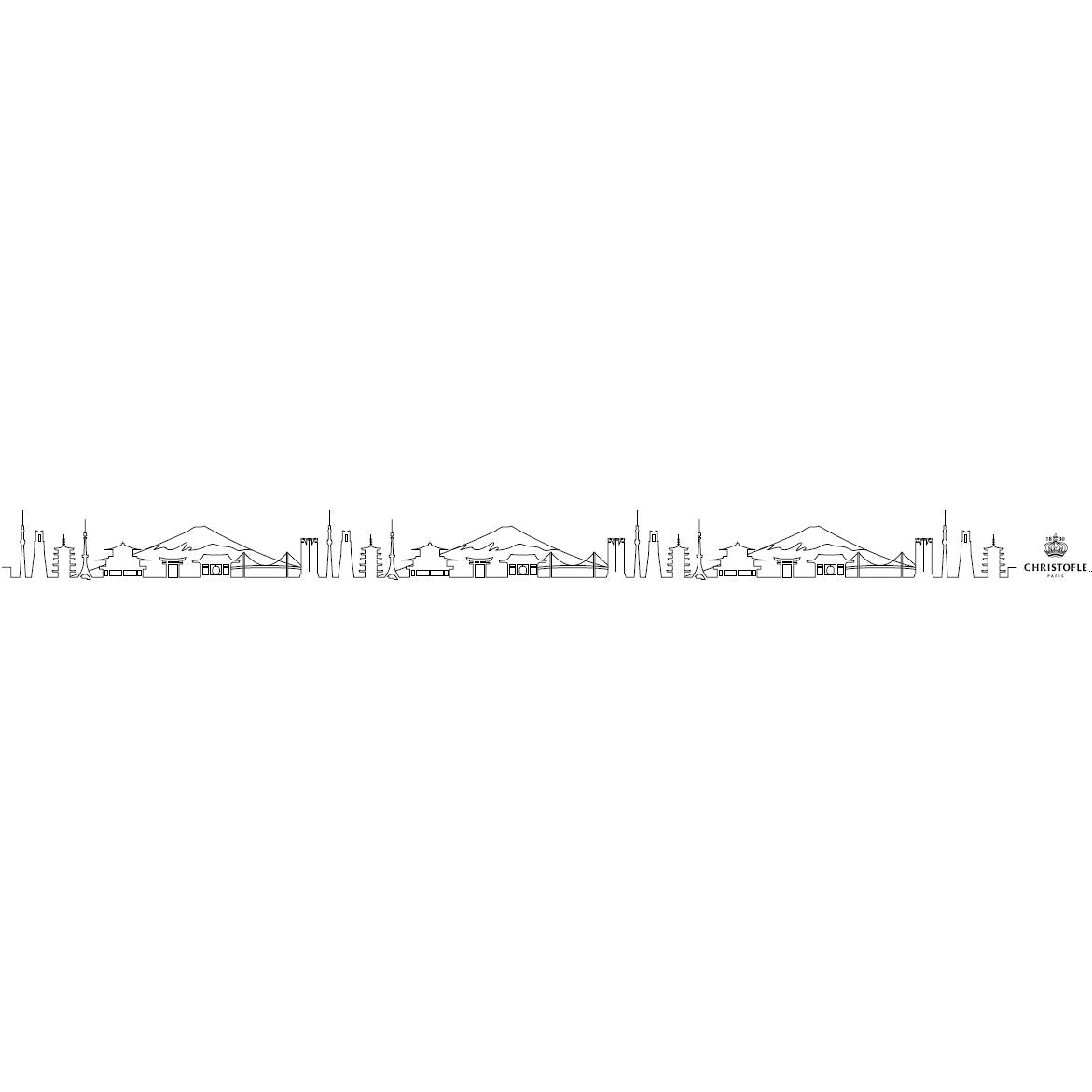 Christofle Mood Skyline Japan Silver-Plated 6-Piece Espresso Spoon Set, view 4