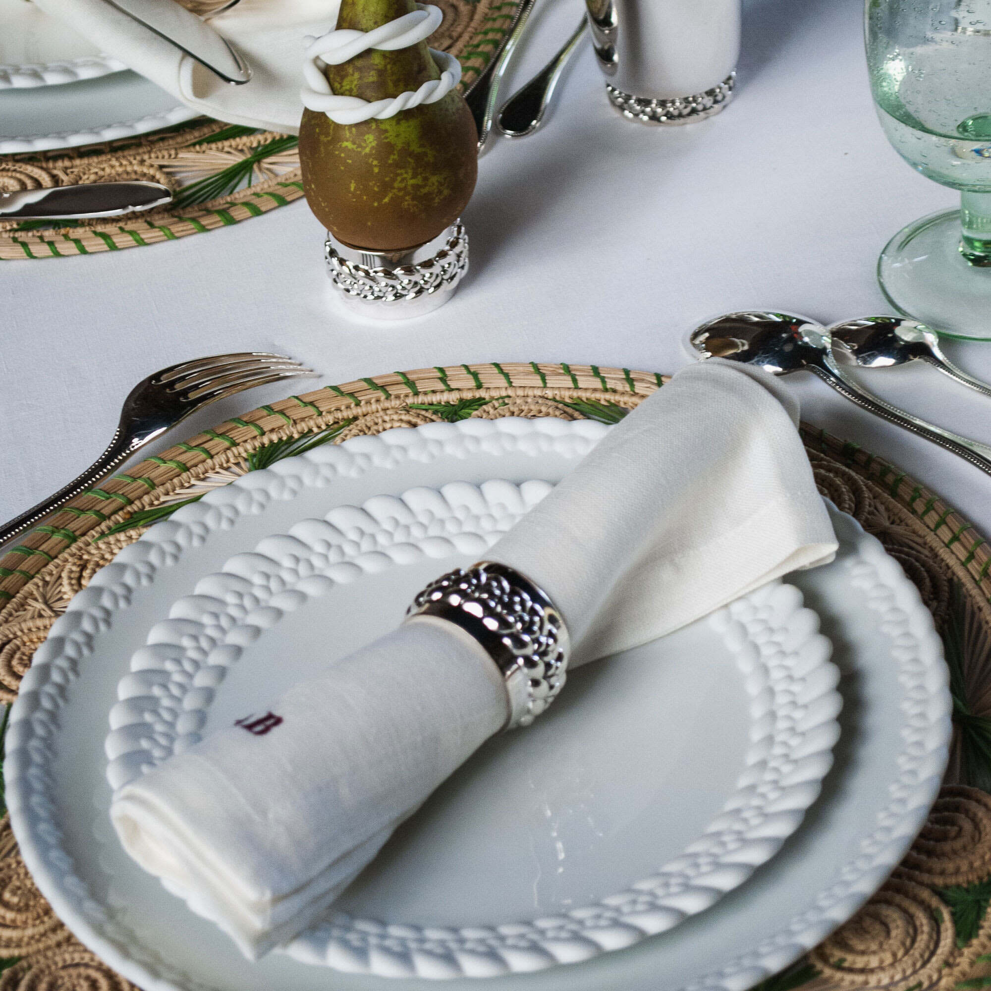 Christofle Babylone Silver Plated Napkin Ring — additional view