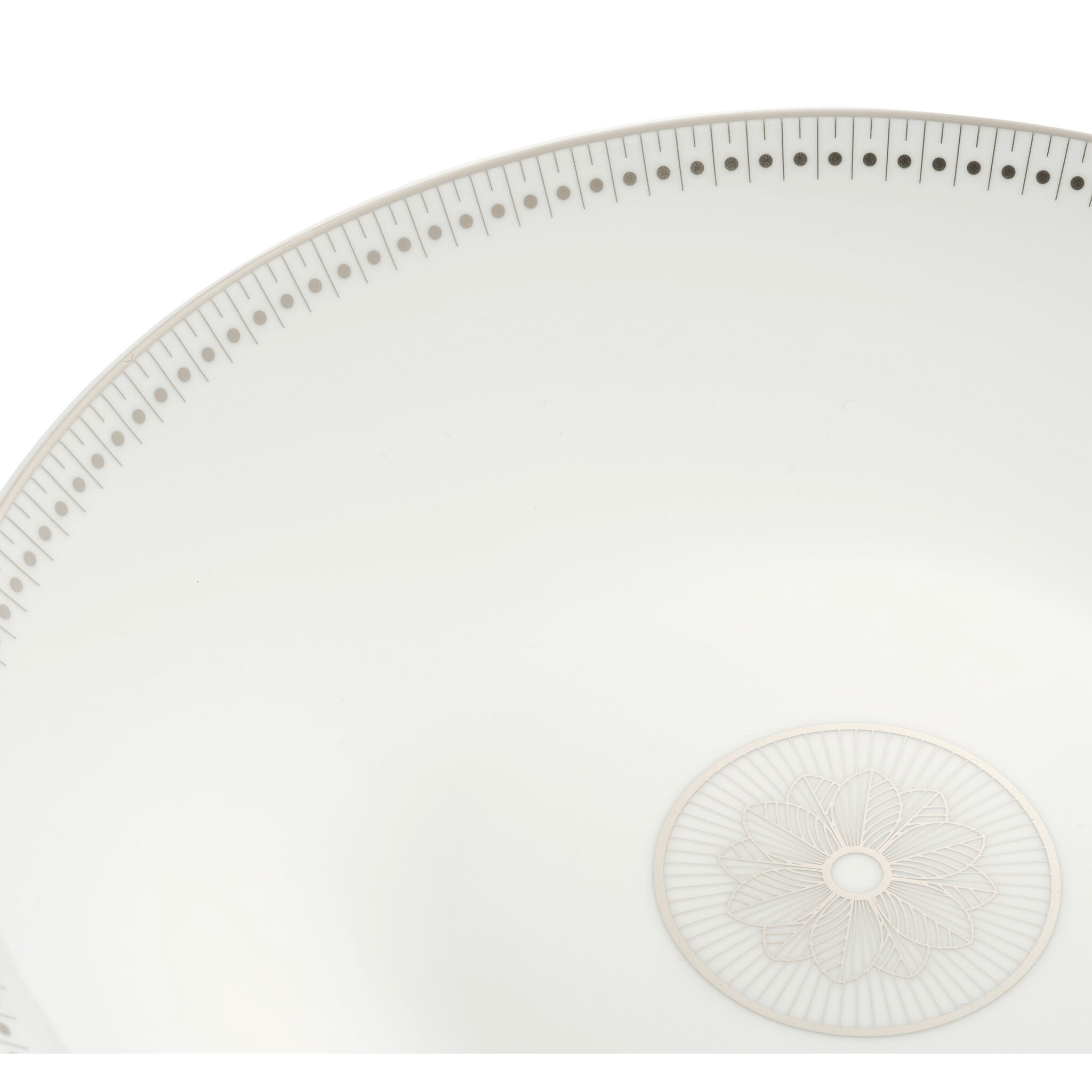 Christofle Malmaison Porcelain Open Vegetable Dish Platinum Finish β additional view