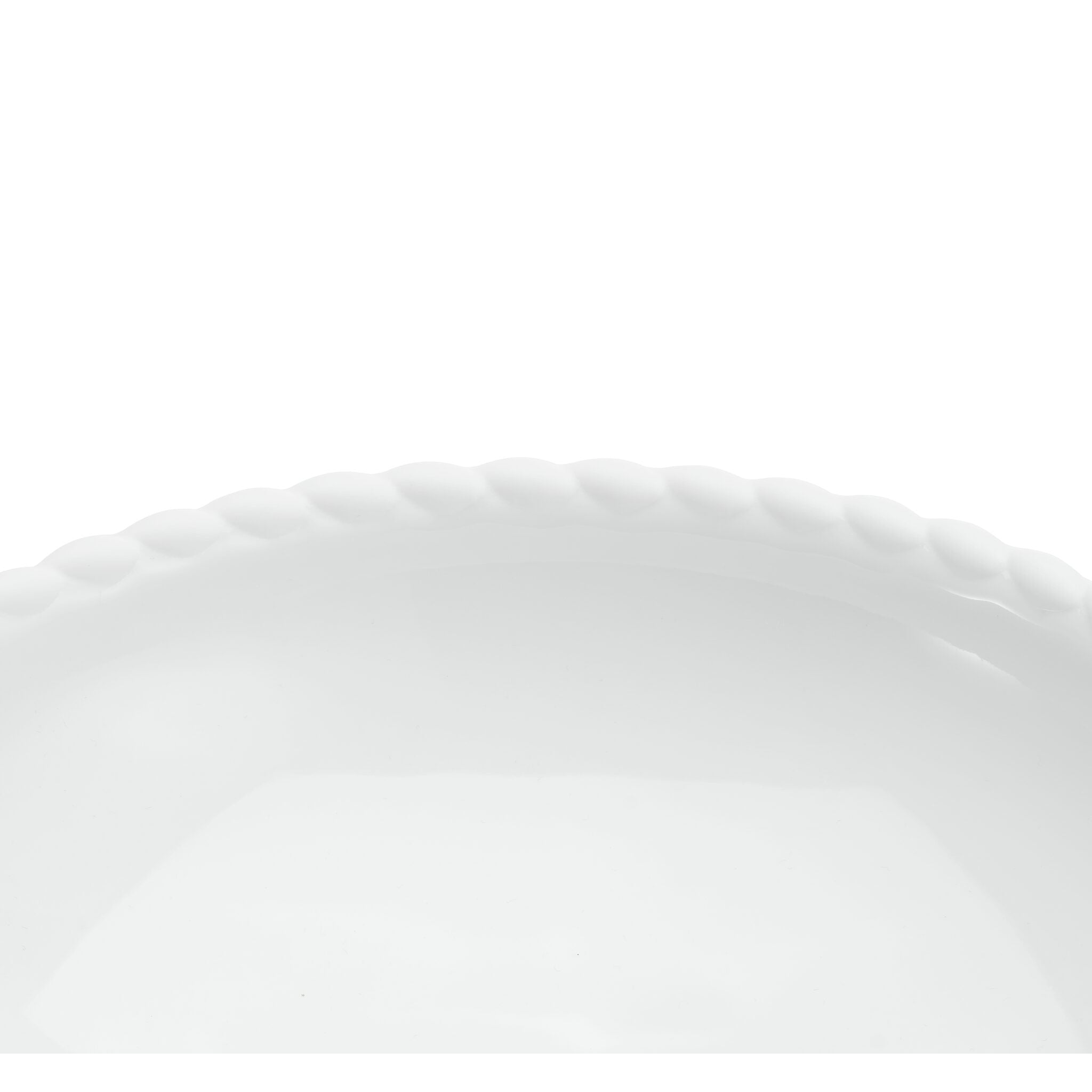 Christofle Babylone Porcelain Pasta Plate in porcelain on a white background