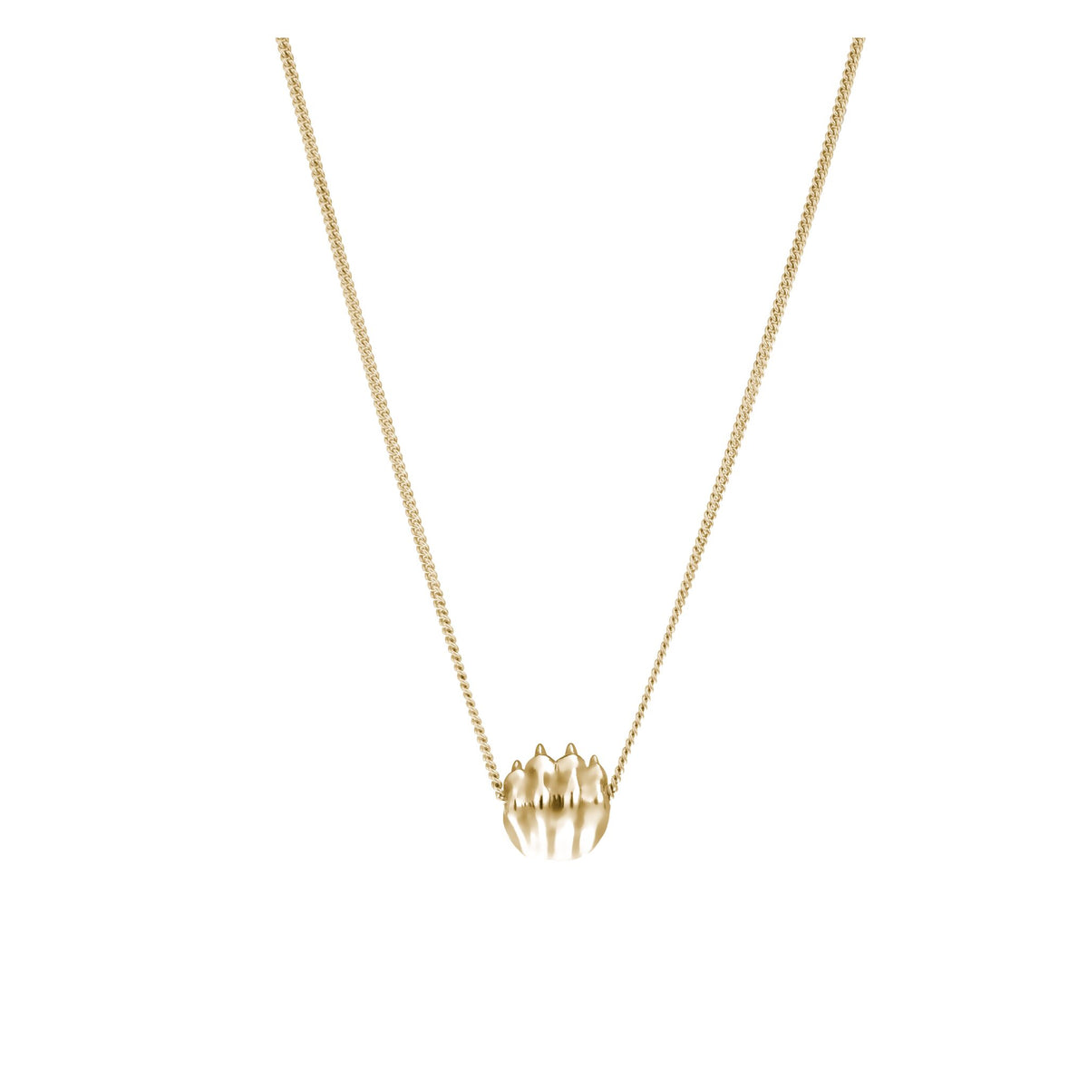 Christofle Patte de Lion 24K Gilded Sterling Silver Small Pendant Necklace, view 2
