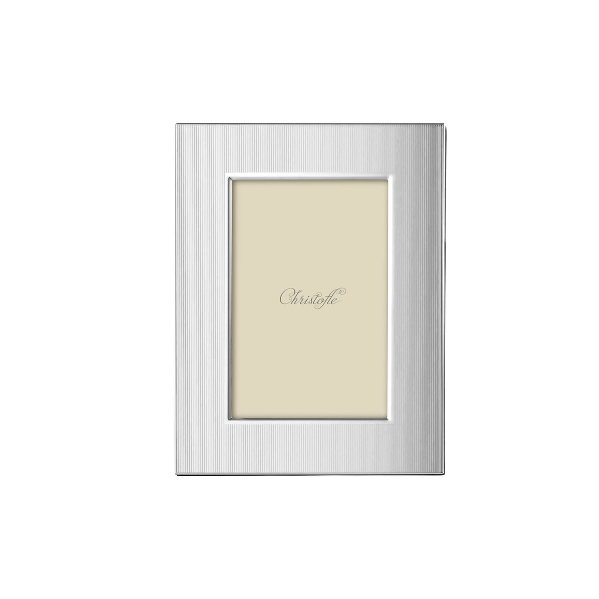 Christofle America Stainless Steel Picture Frame - 4 x 6 in on a white background