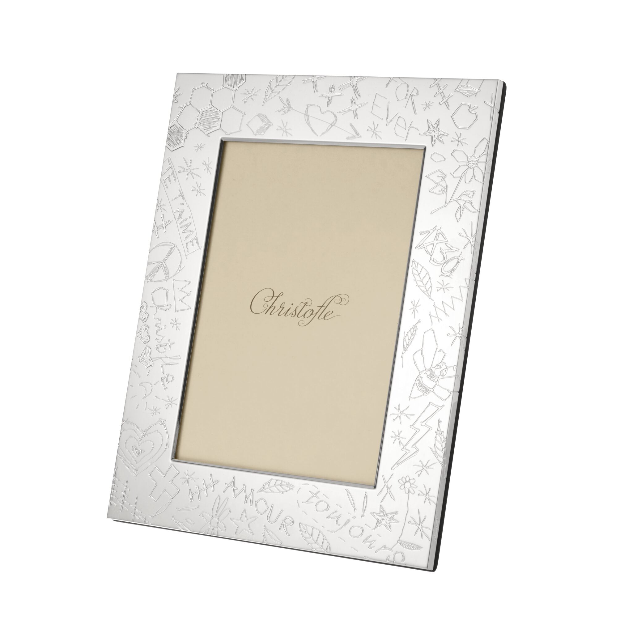 Christofle Graffiti Silver-Plated Picture Frame - 5 X 7 in — additional view
