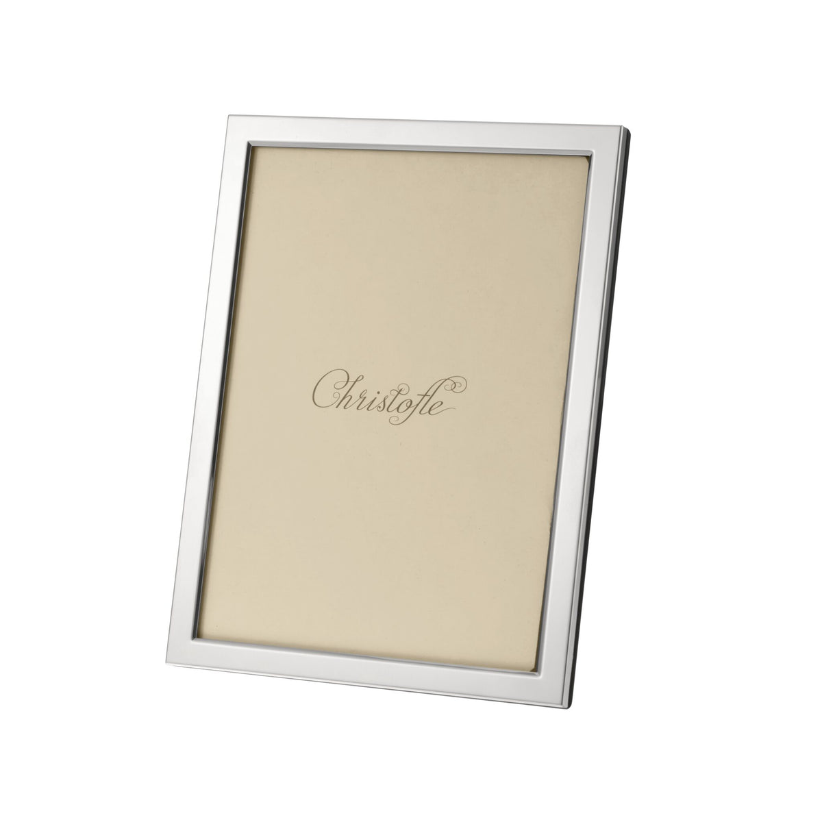 Christofle Uni Silver-Plated Picture Frame - 5 x 7 in on a white background