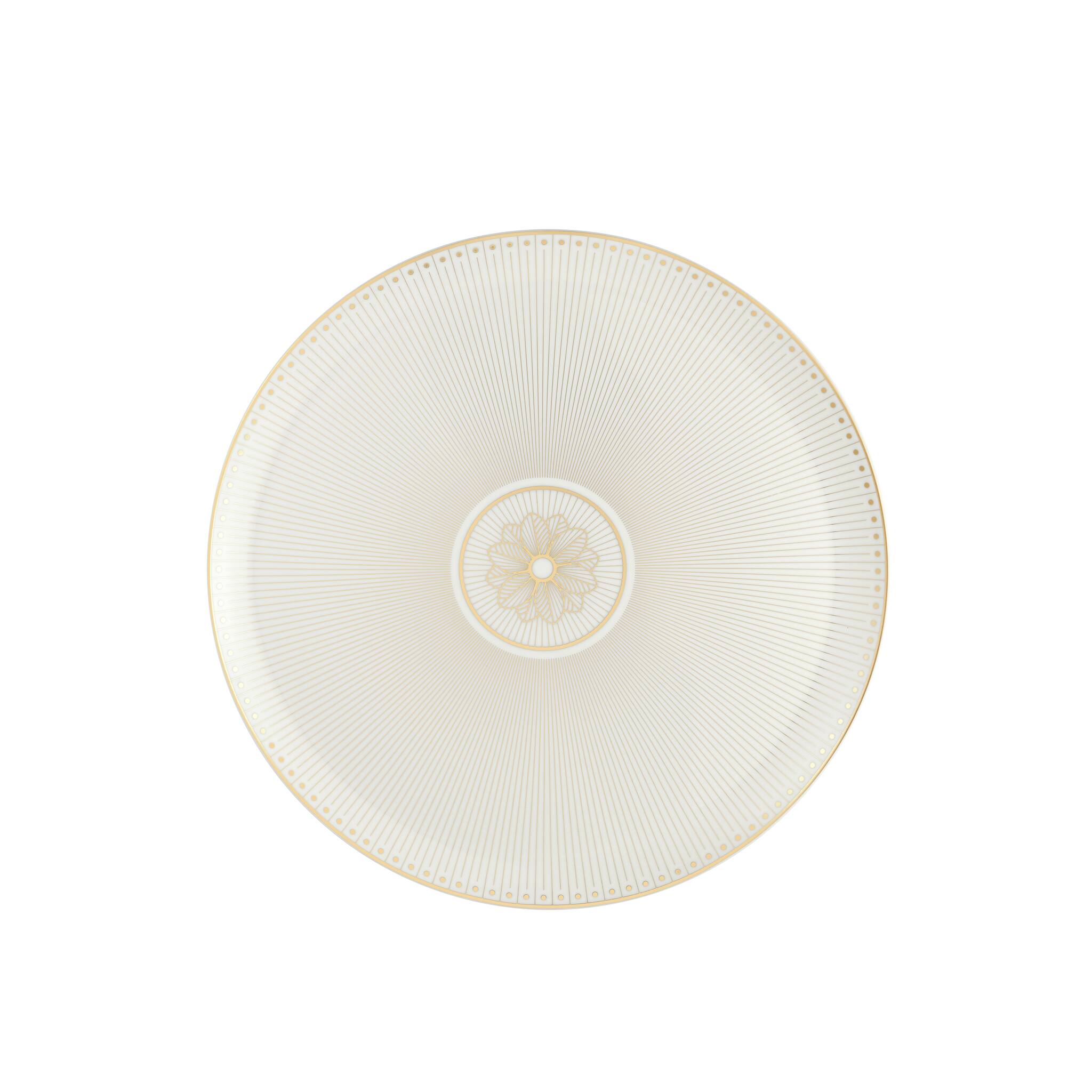 Christofle Malmaison Porcelain Pie Dish Gold Finish โ additional view