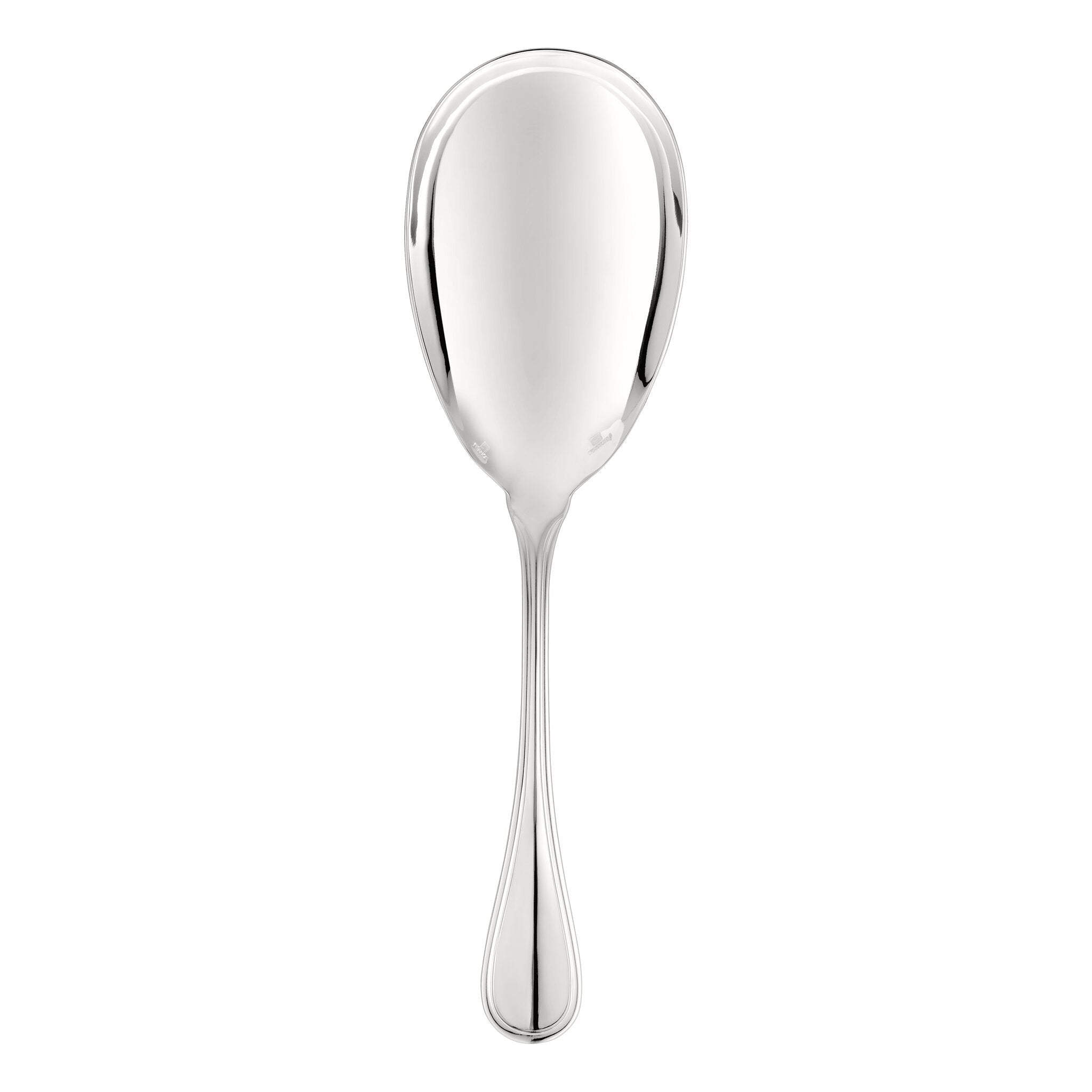 Christofle Albi Silver-Plated Serving Ladle in silver-plate on a white background