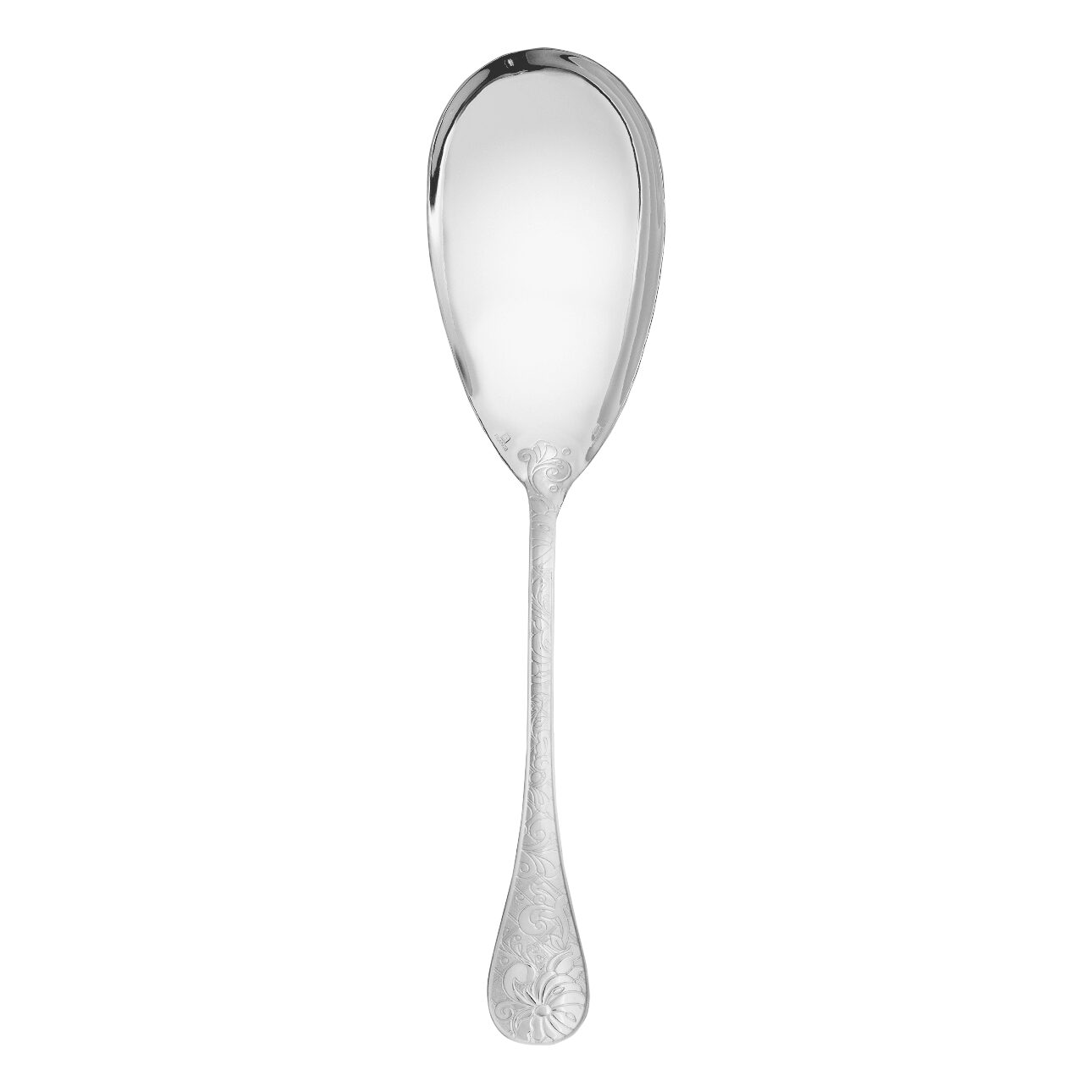 Christofle Jardin d'Eden Silver-Plated Serving Ladle in silver-plate on a white background