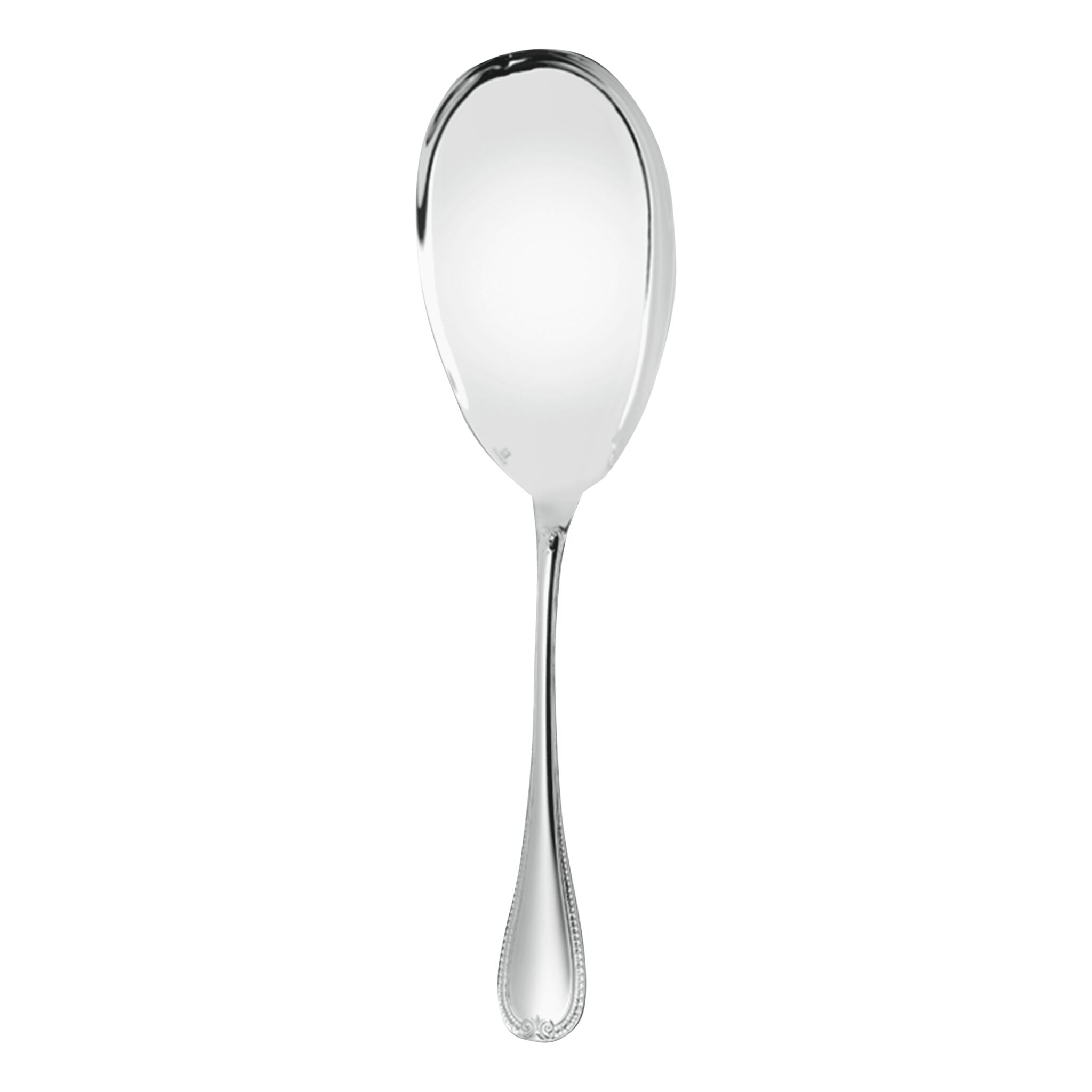 Christofle Malmaison Silver-Plated Serving Ladle in silver-plate on a white background