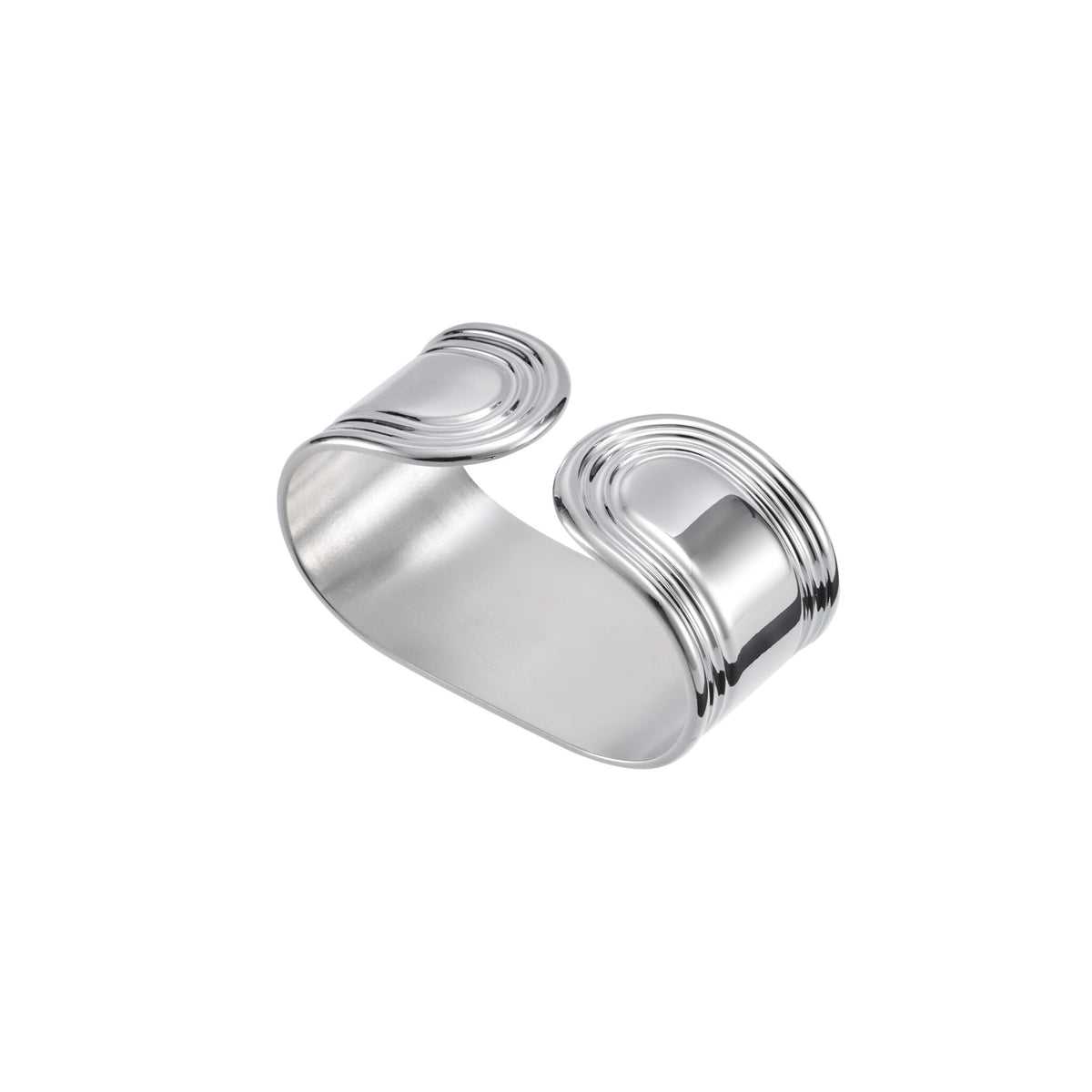 Christofle Rosine Silver-Plated Open Napkin Ring, view 3