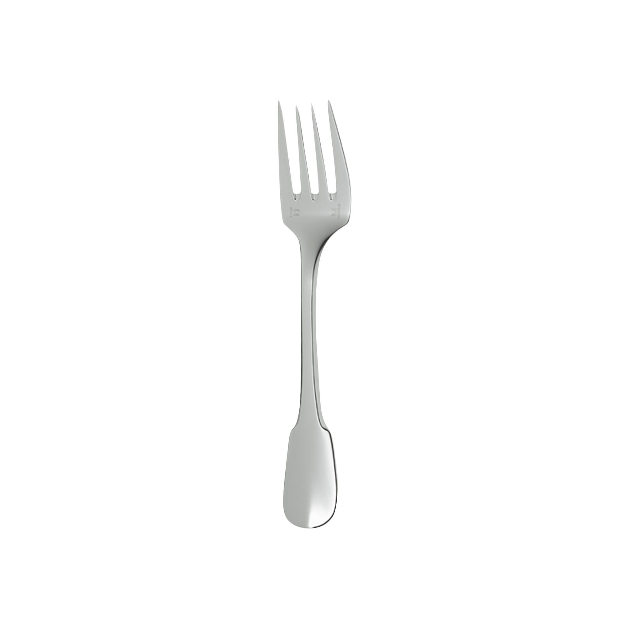Christofle Cluny Silver-Plated Salad Fork in silver-plate on a white background