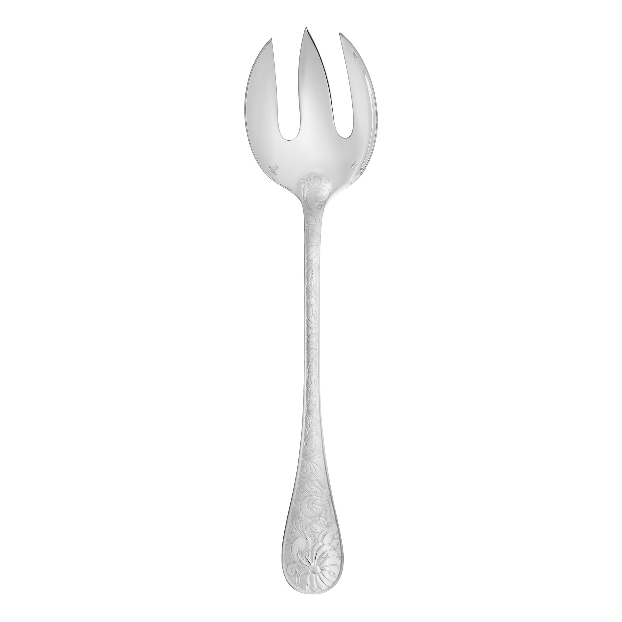 Christofle Jardin d'Eden Silver-Plated Salad Serving Fork — additional view