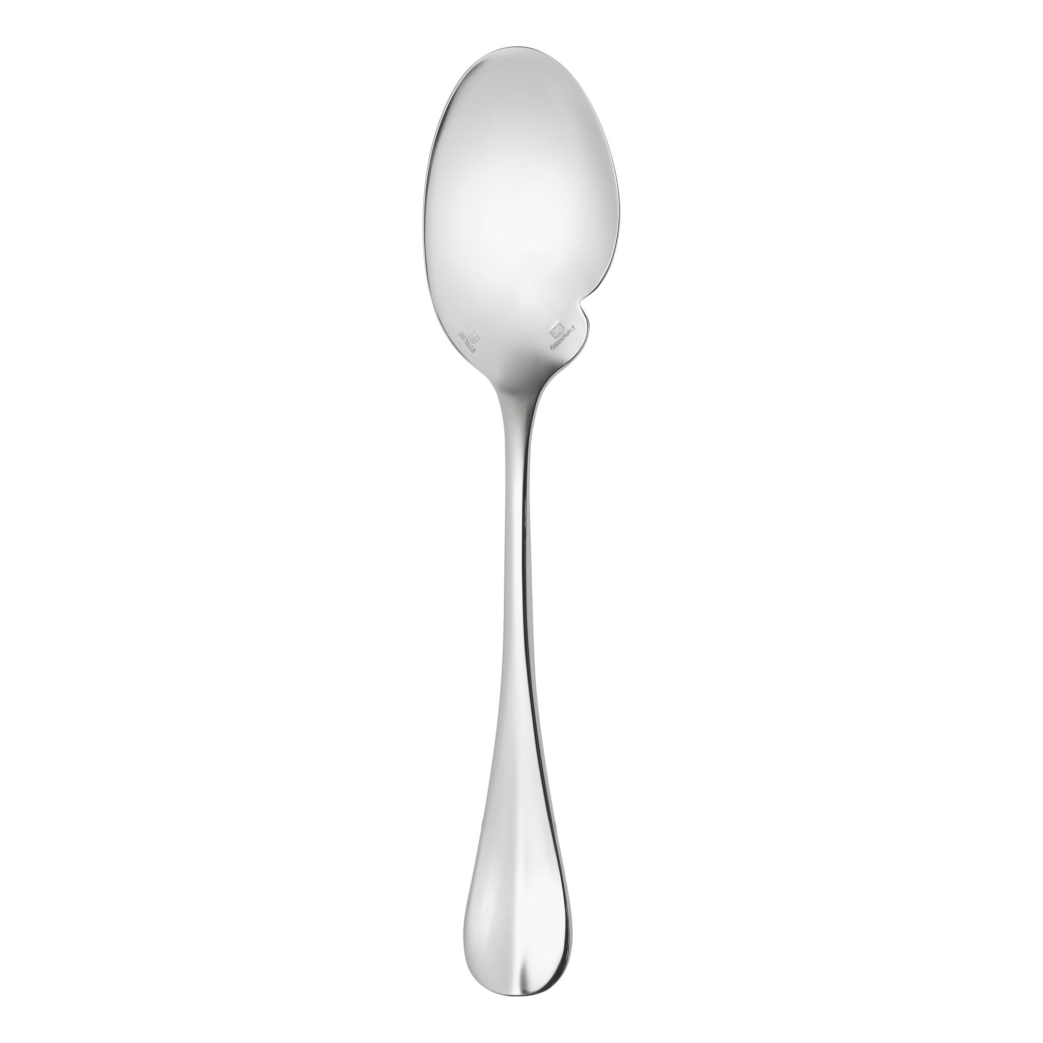 Christofle Fidelio Silver-Plated Sauce Spoon in silver-plate on a white background