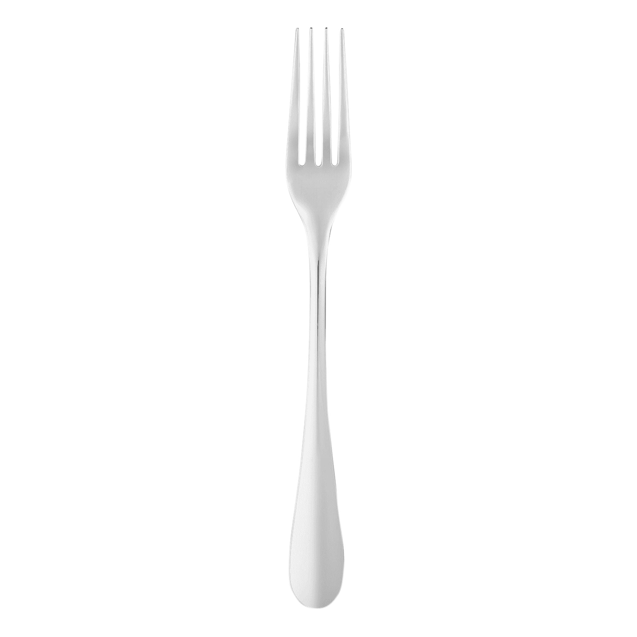 Christofle Stainless Steel Serving Fork in stainless steel on a white background