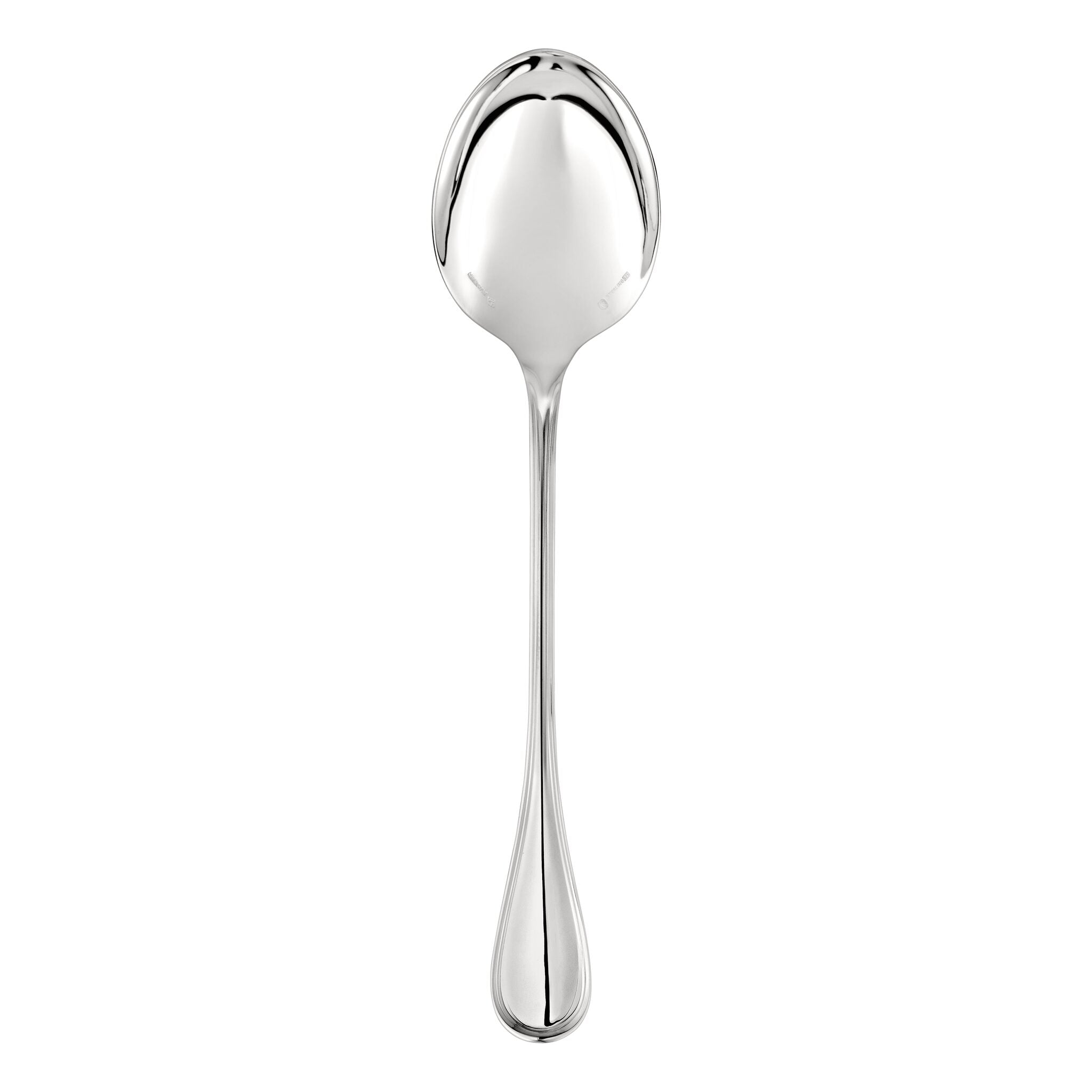 Christofle Albi Sterling Silver Serving Spoon in sterling silver on a white background