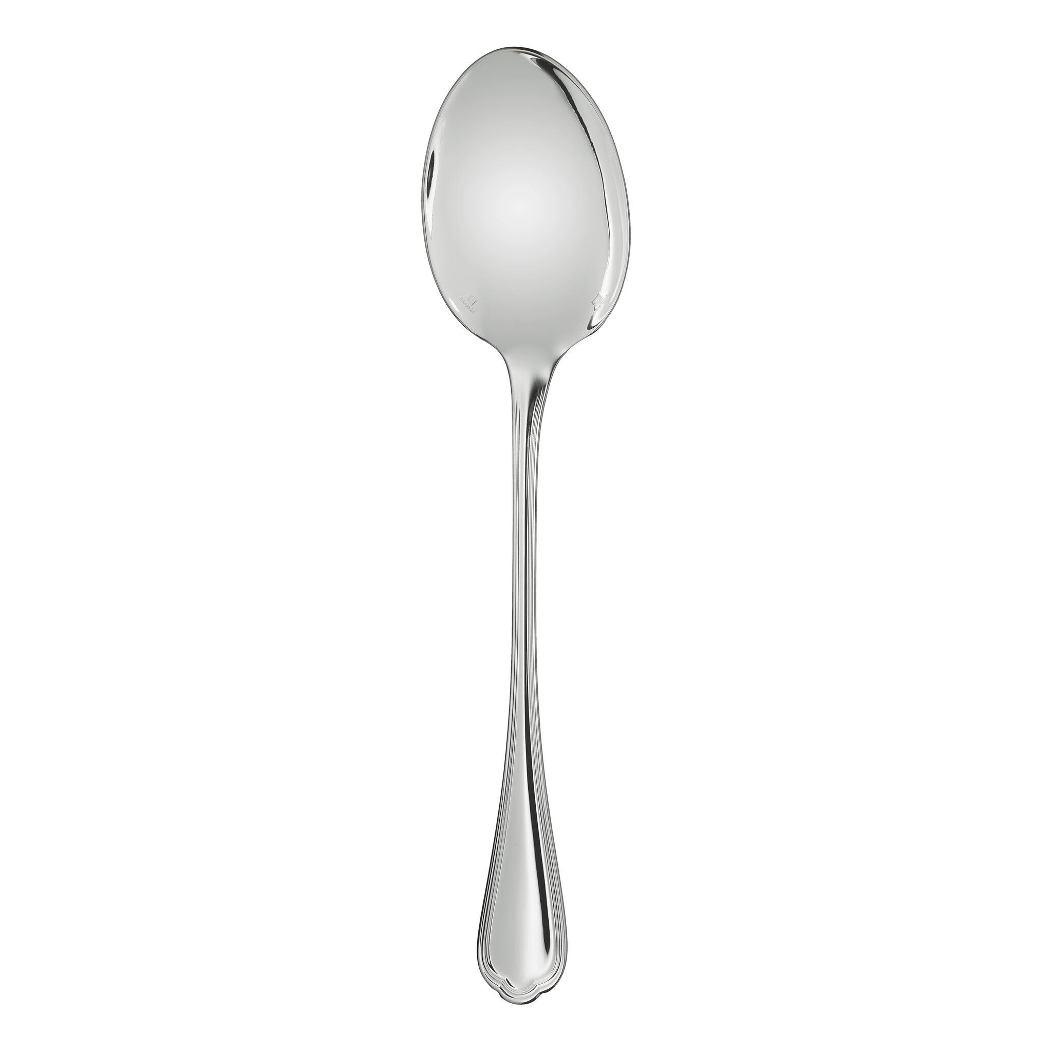 Christofle Spatours Silver-Plated Serving Spoon in silver-plate on a white background