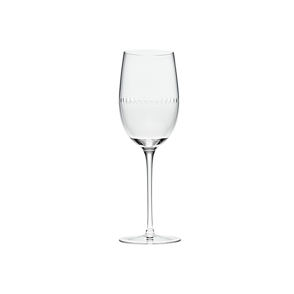 Christofle Perles Crystal Red Wine Glass Set of 2 on a white background