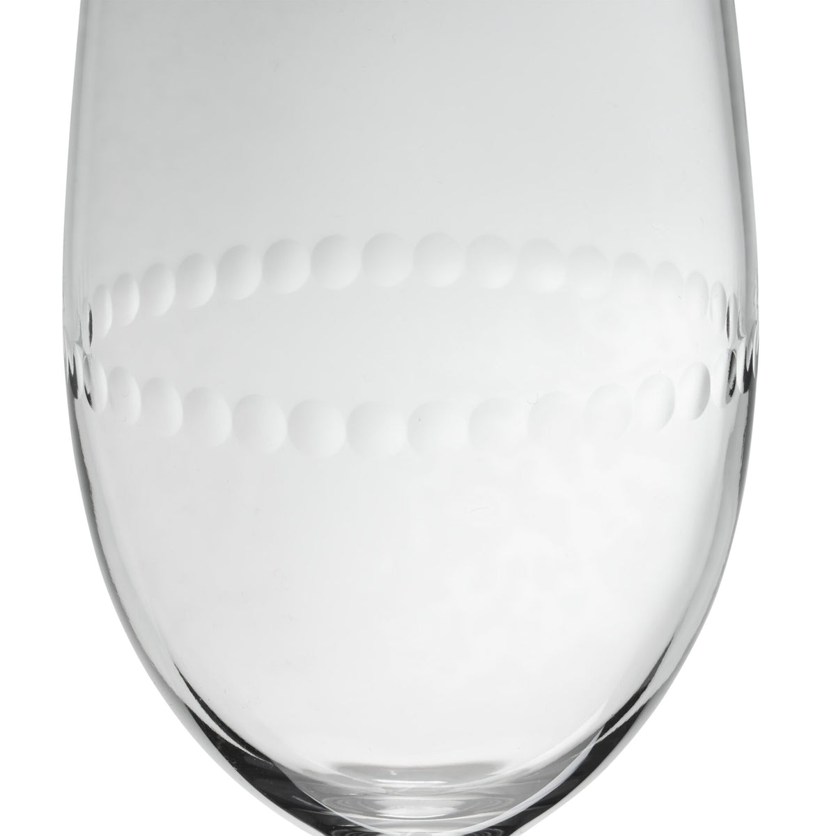 Christofle Perles Crystal White Wine Glass Set of 2, view 2