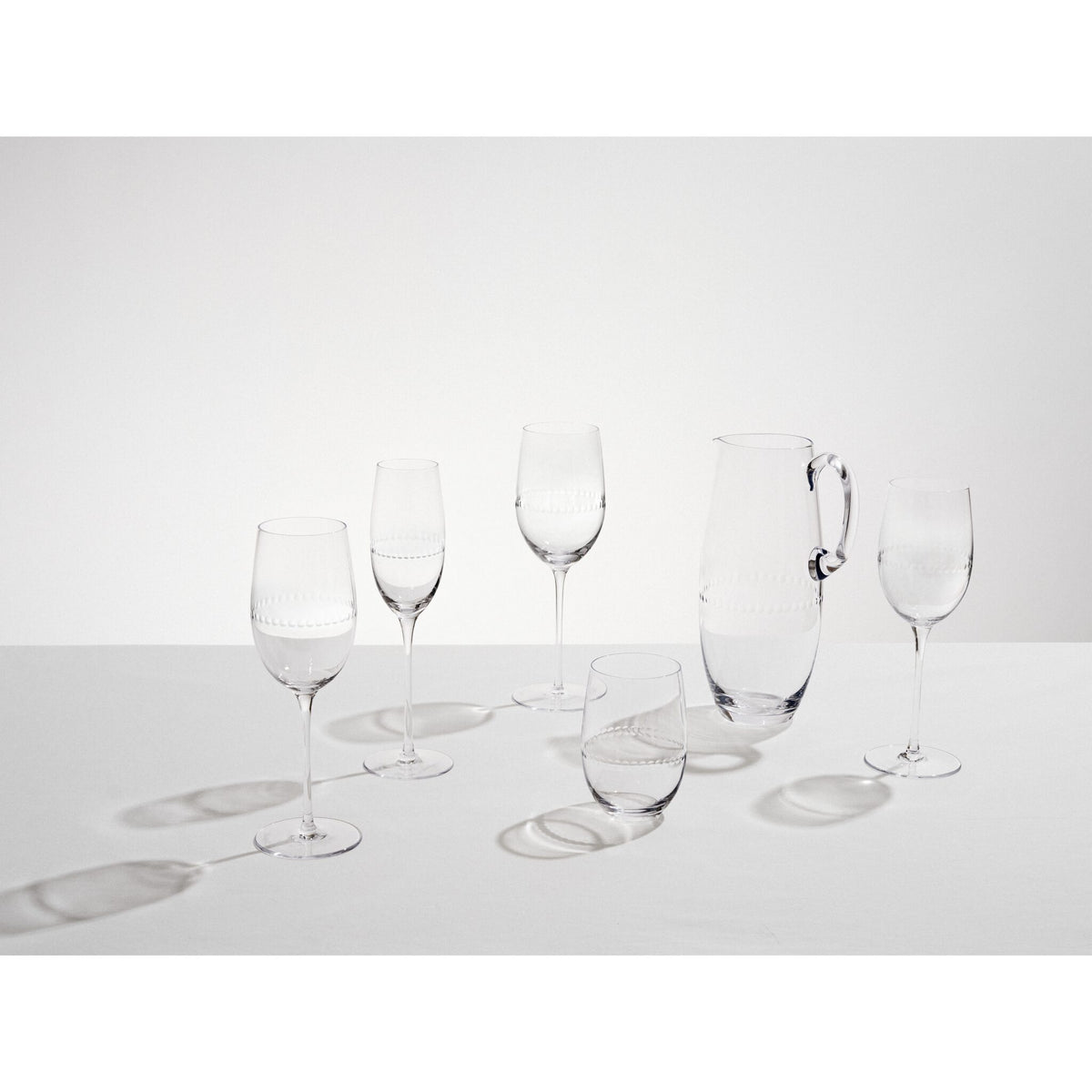 Christofle Perles Crystal Champagne Flute Set of 2, view 5