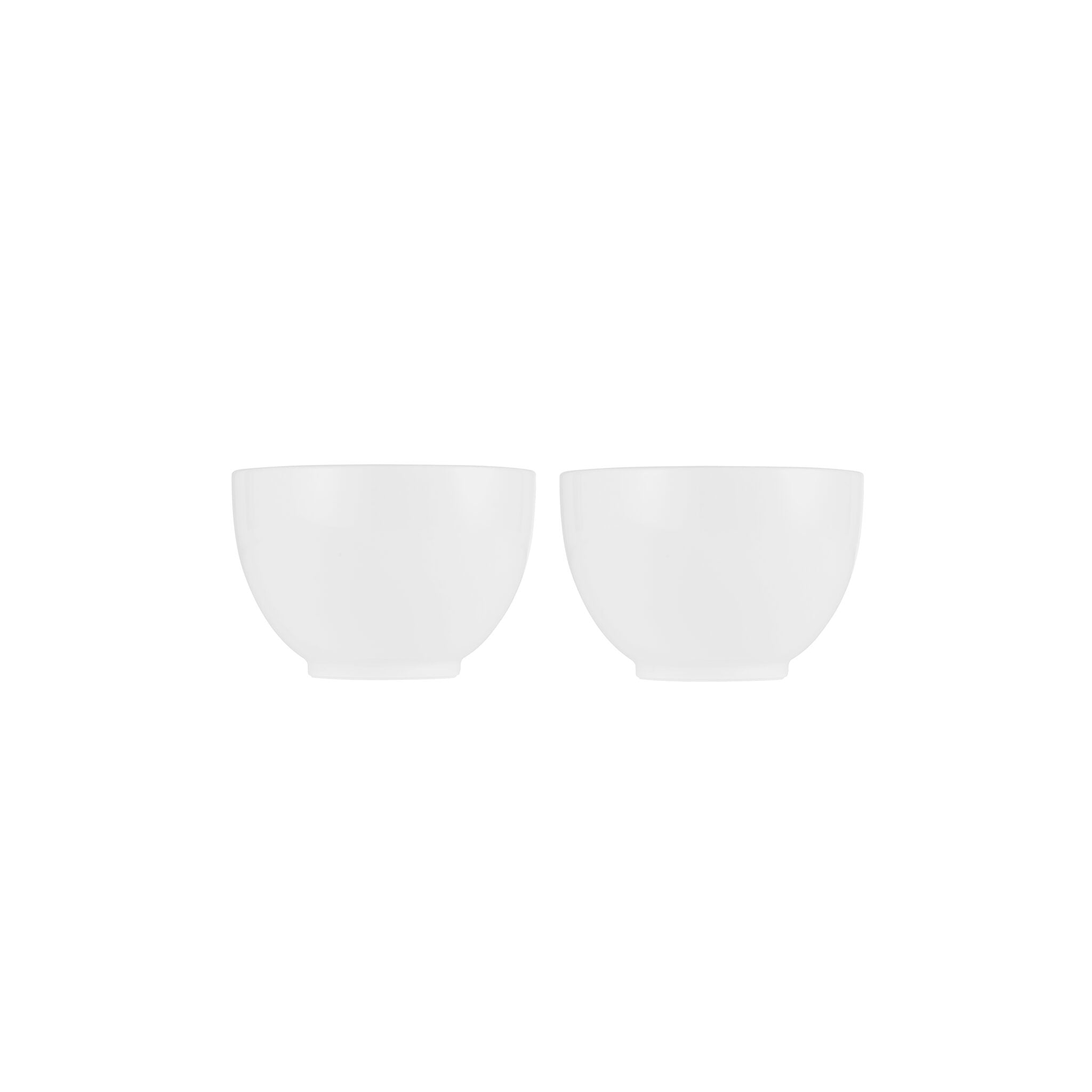 Christofle Set of 2 Porcelain Soup Bowls in porcelain on a white background