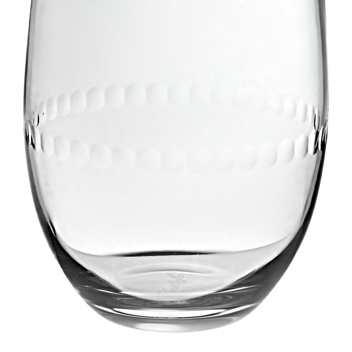 Christofle Perles Crystal Water Goblet Set of 2, view 2