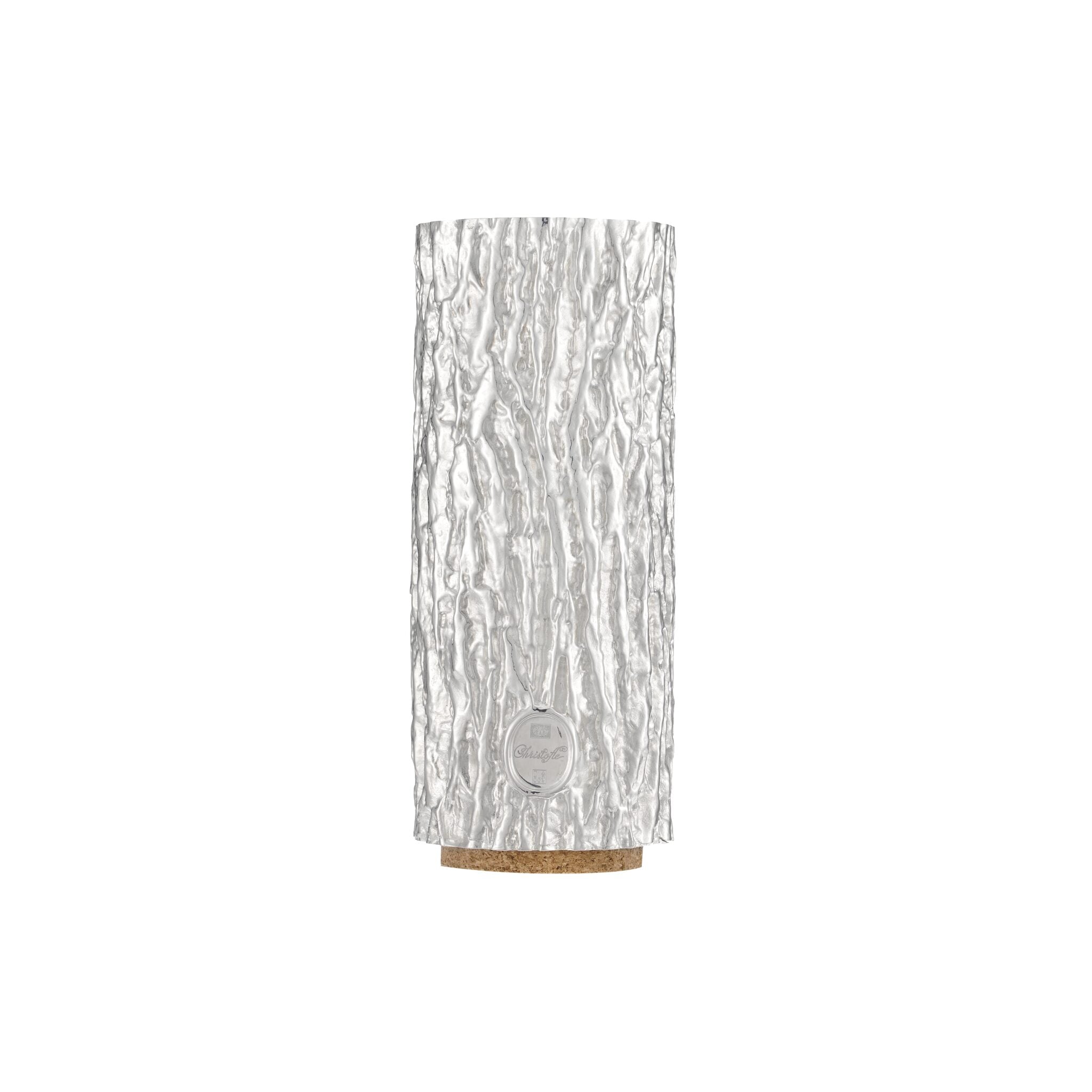 Christofle Sève d'Argent Silver-Plated Soliflore in silver-plate on a white background