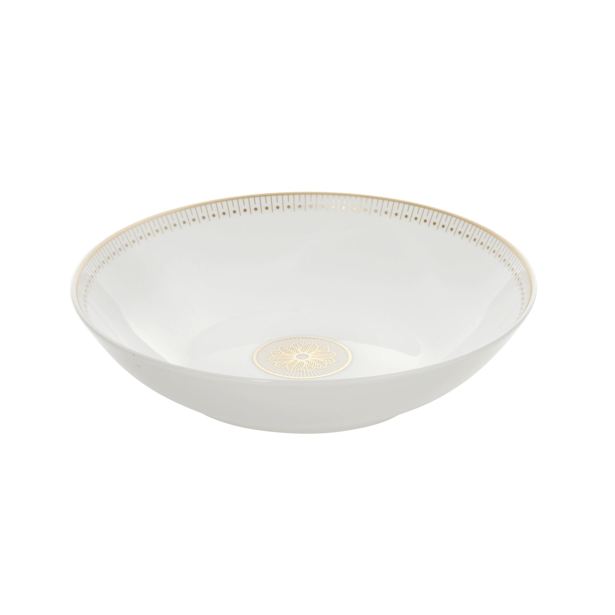 Christofle Malmaison Porcelain Soup Cereal Bowl Gold Finish — additional view