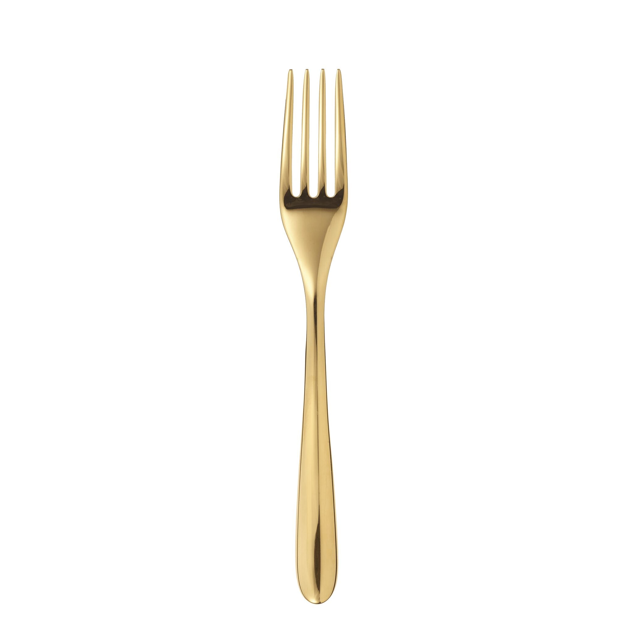 Christofle L'Ame de Christofle Stainless Steel Table Fork - Gold Colour in stainless steel on a white background