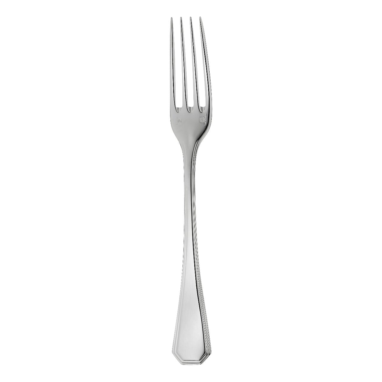Christofle America Silver-Plated Lunch Fork in silver-plate on a white background