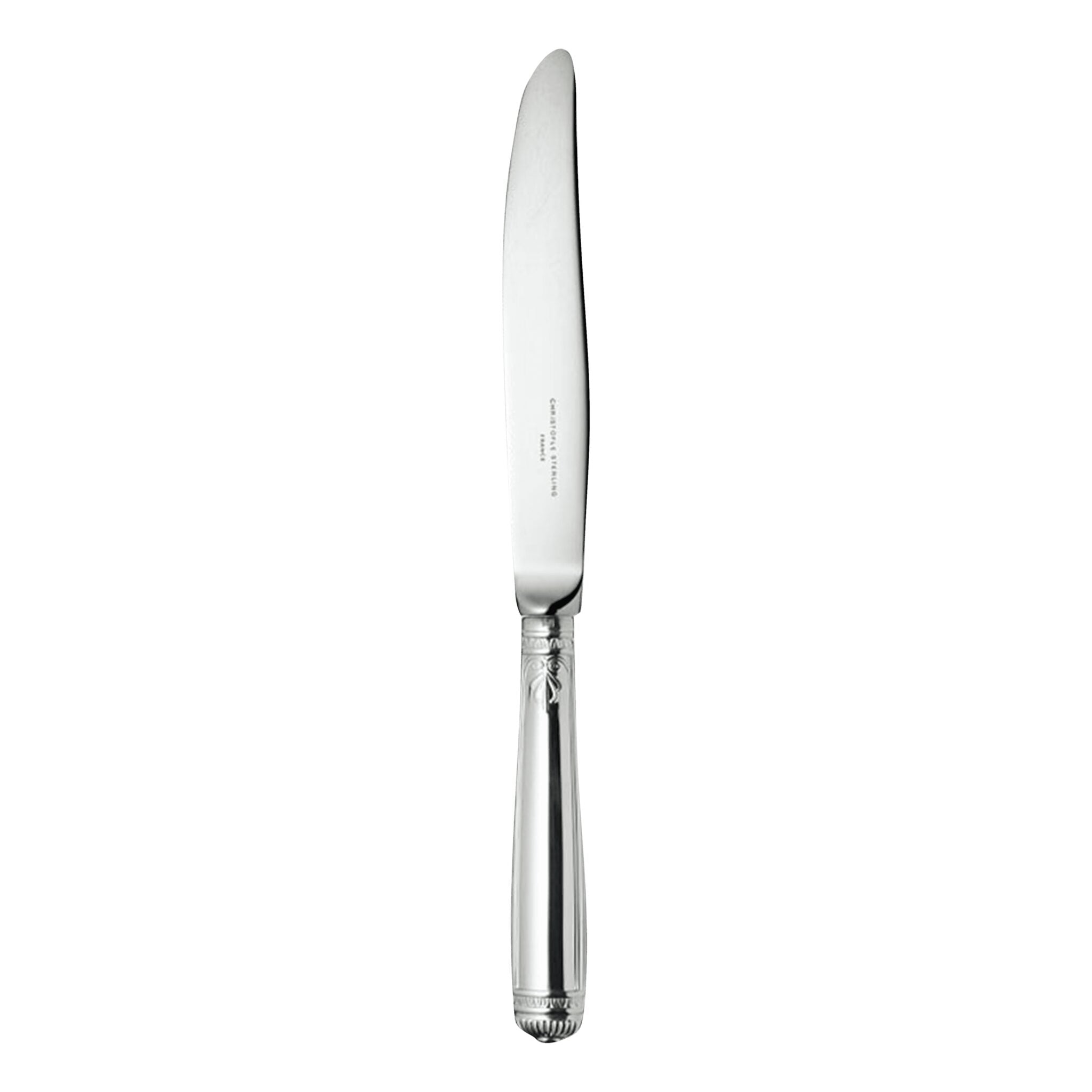 Christofle Malmaison Silver-Plated Standard Knife in silver-plate on a white background
