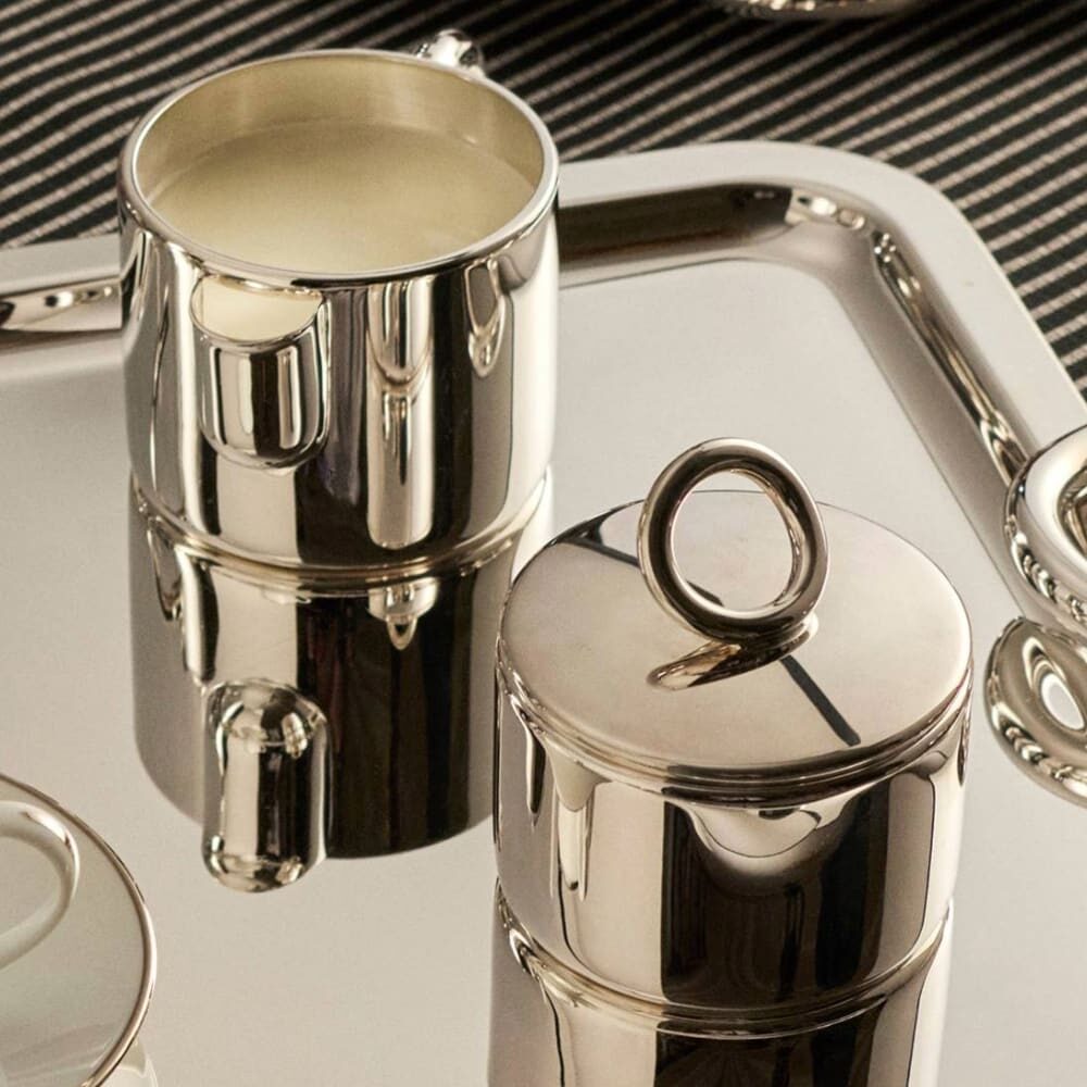 Christofle Vertigo Silver-Plated Sugar Bowl — additional view