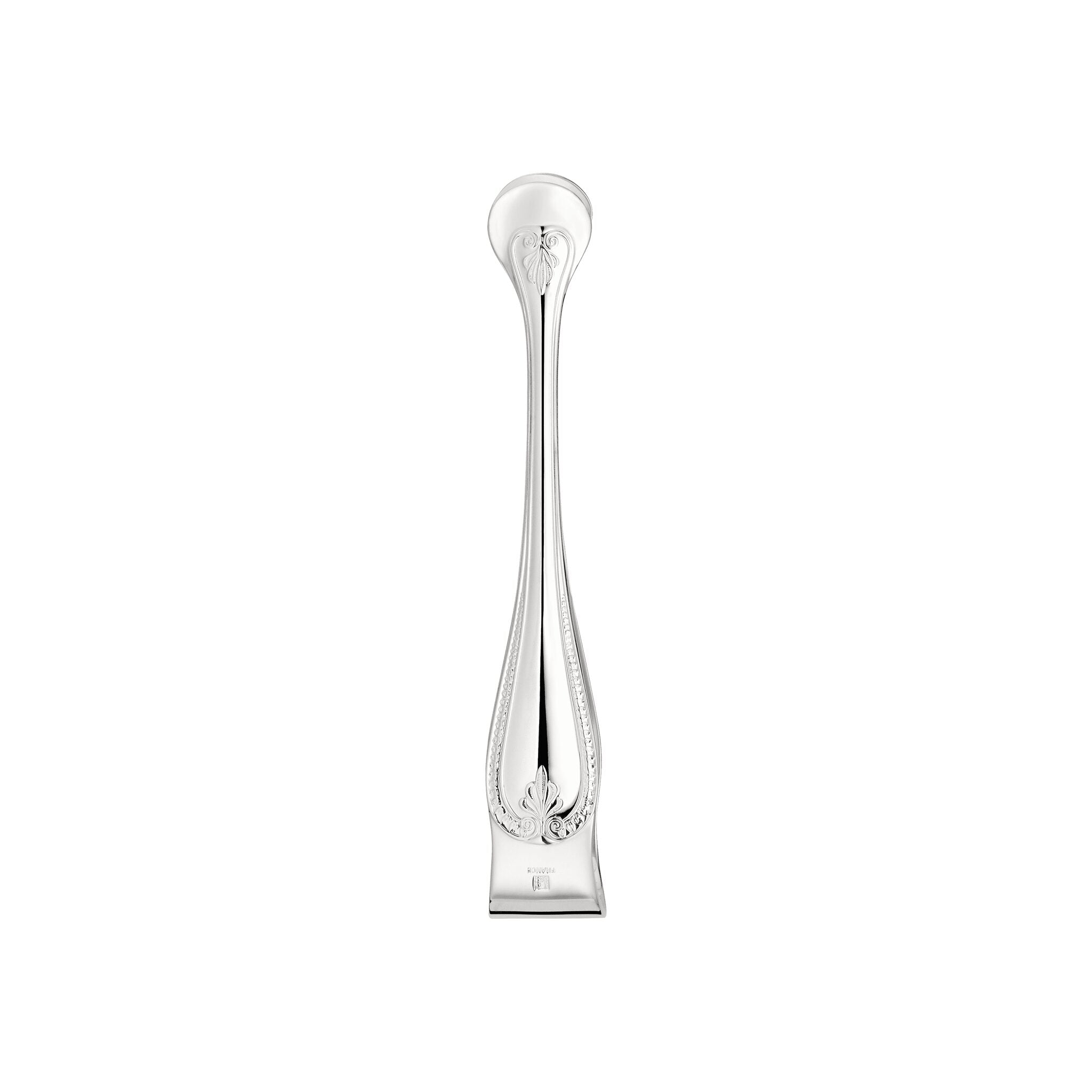 Christofle Malmaison Silver-Plated Sugar Tongs in silver-plate on a white background
