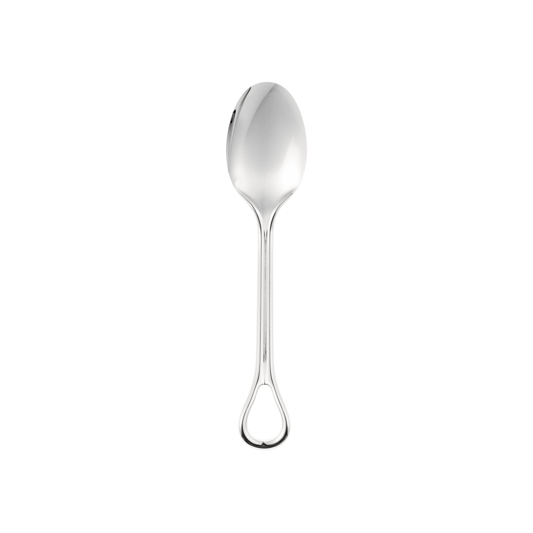 Christofle Carrousel Silver-Plated Table Spoon in silver-plate on a white background