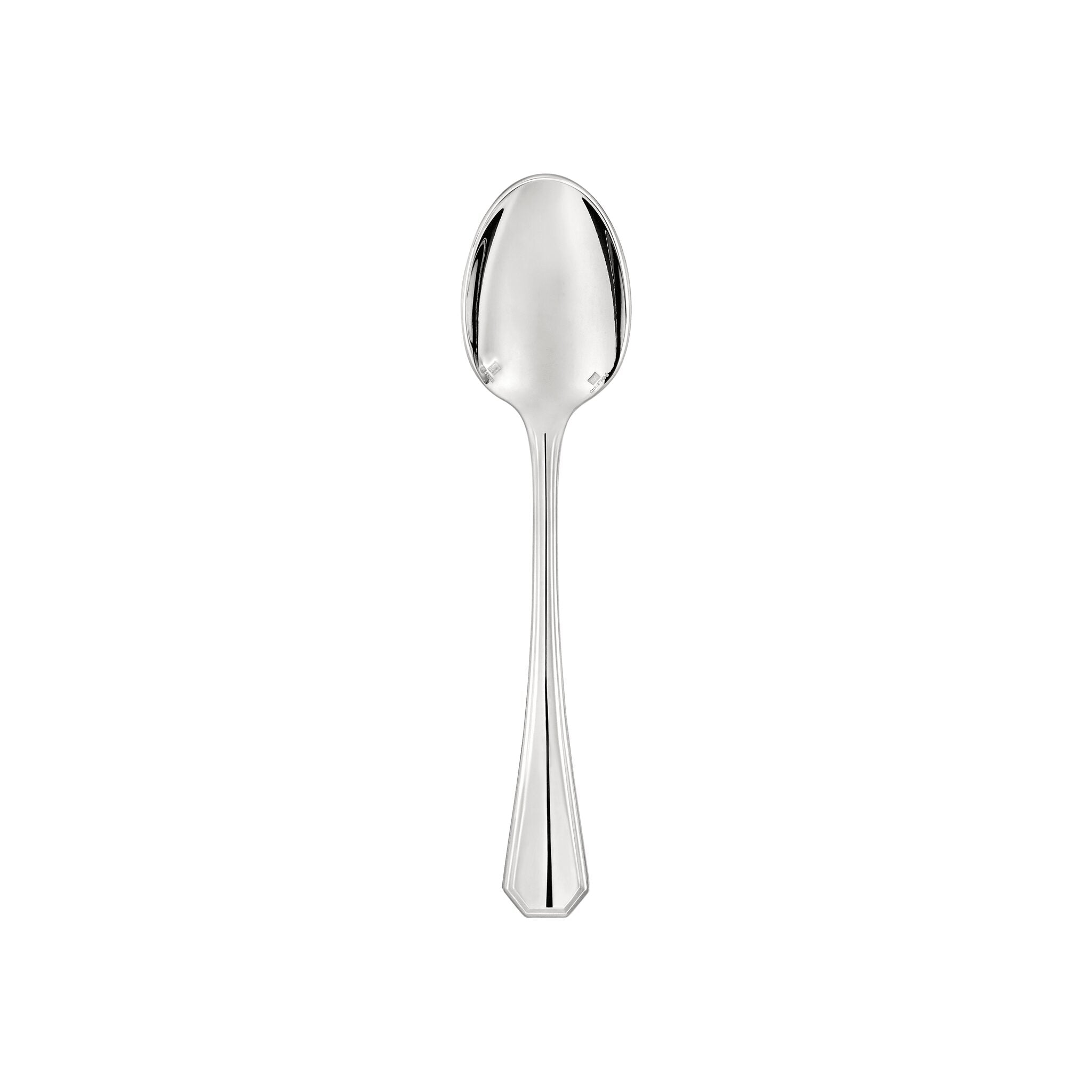 Christofle America Silver-Plated Tea Spoon in silver-plate on a white background