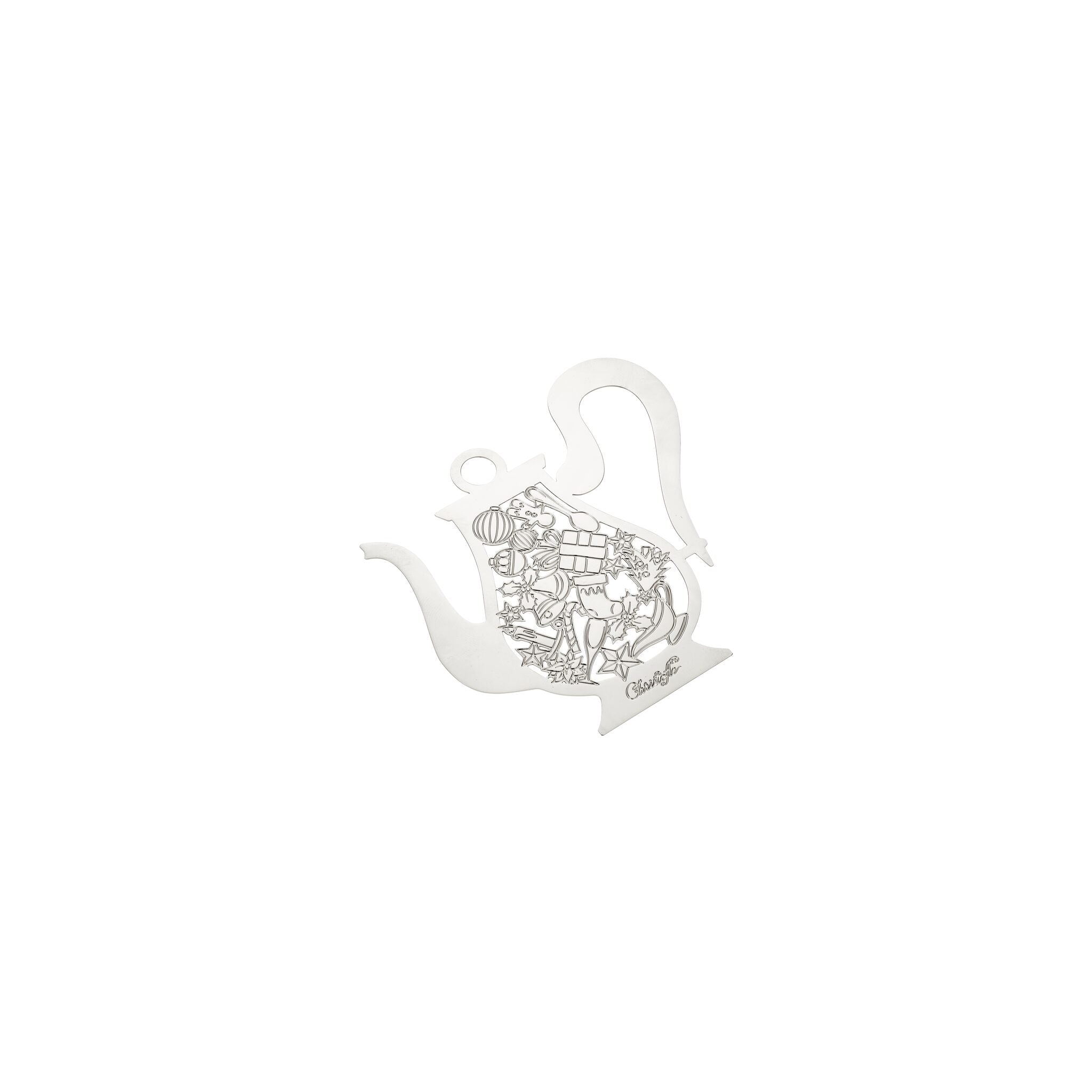 Christofle Silver-Plated Teapot Ornament - 2024 — additional view
