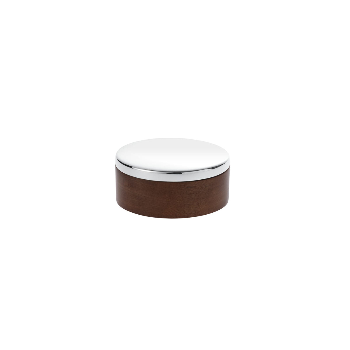 Christofle Uni Small Silver-Plated Wood Base Box - 3 in, view 2